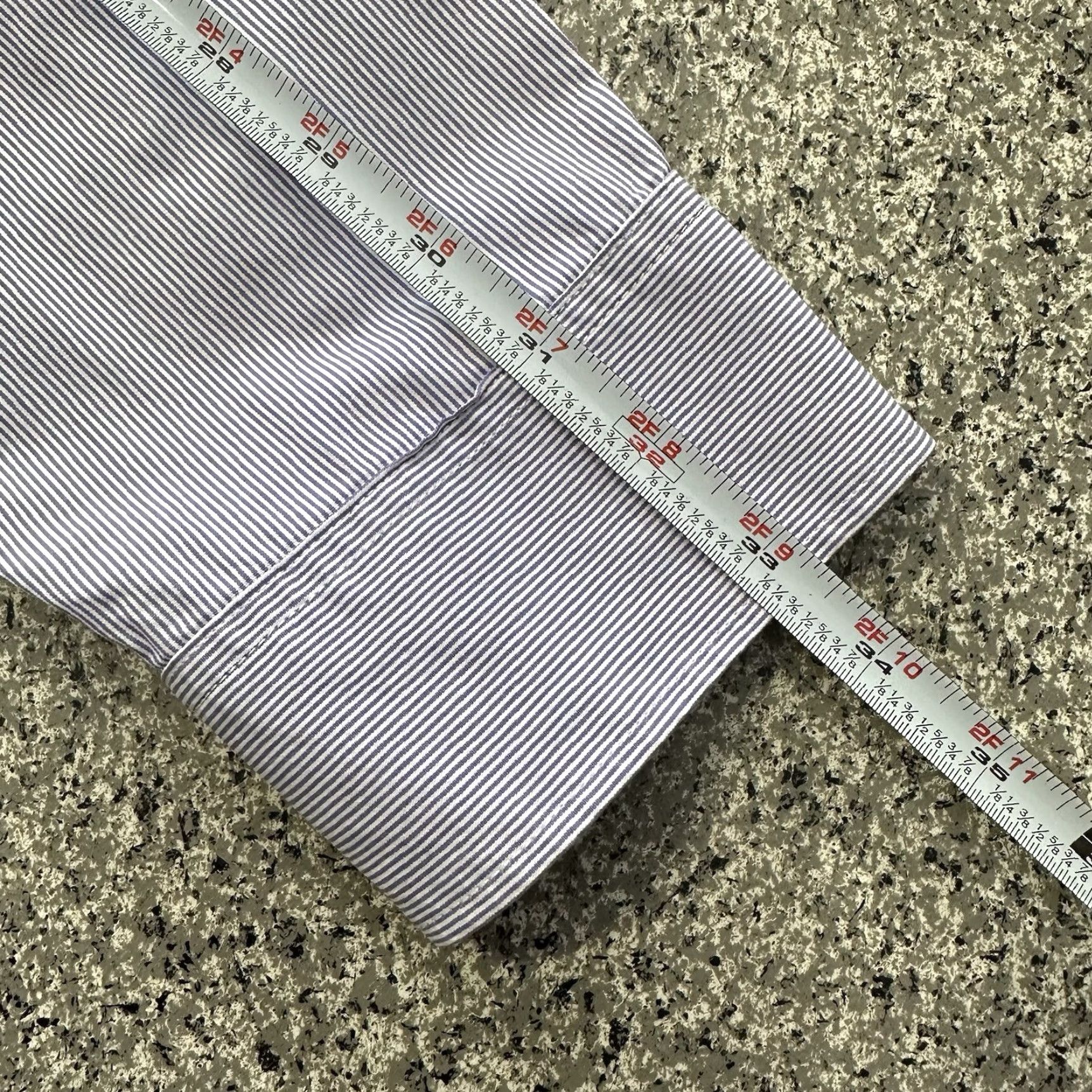 Banana Republic Banana Republic Button-Up Shirt Mens XL Striped Purple Cotton Classic Fit Long Sleeve Button-Down Shirt Size US XL / EU 56 / 4 - 7 Thumbnail