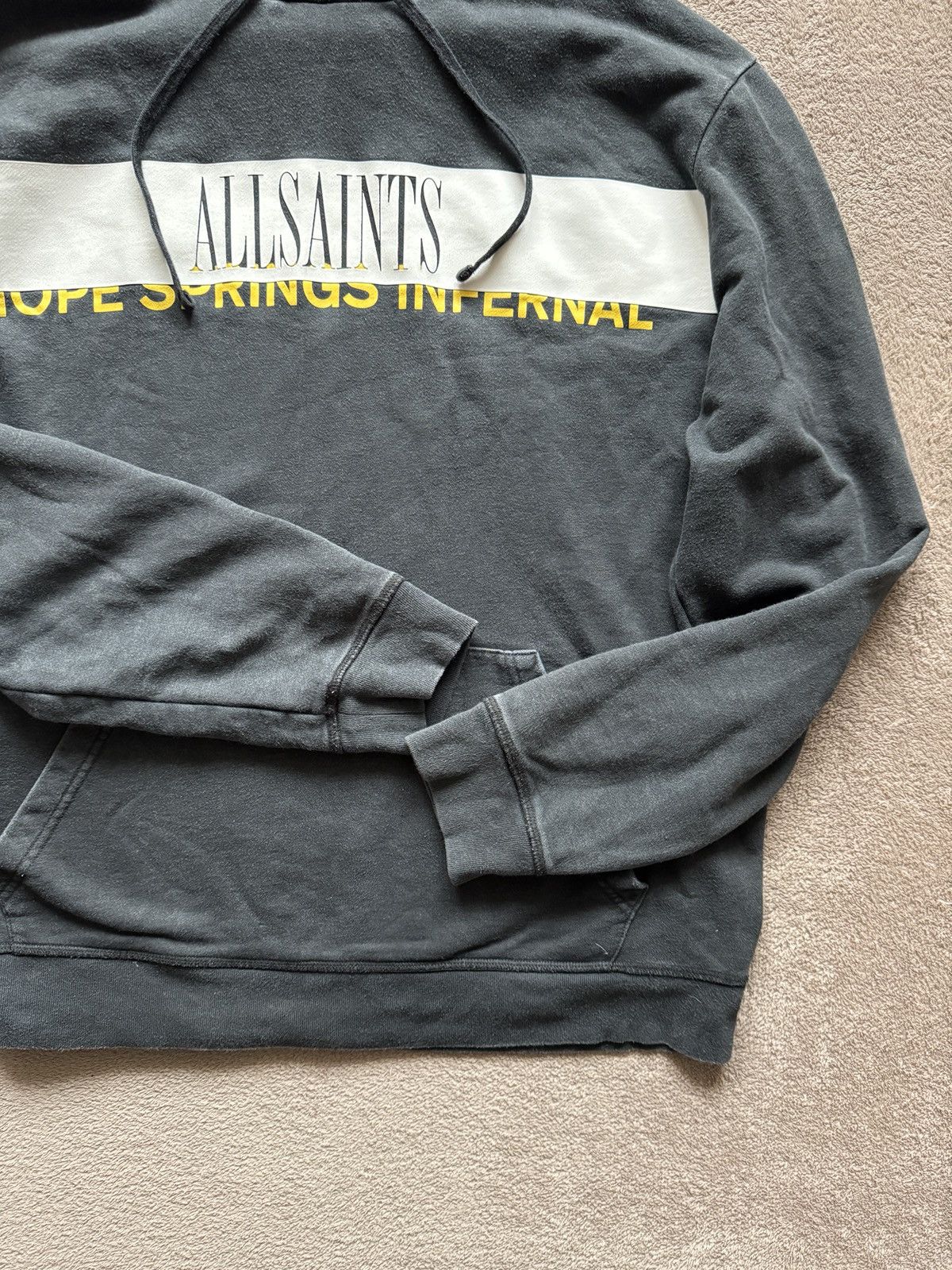 Vintage Allsaints Big Logo Hoodie vintage Y2K faded stussy lgb ysl Size US M / EU 48-50 / 2 - 4 Thumbnail