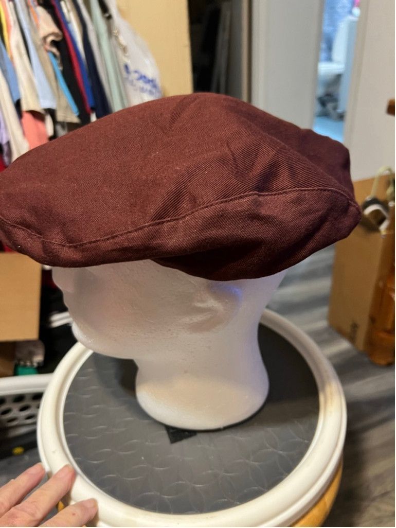 Other Men's GolfKnicker Maroon One Size Flat Cap Hat Size ONE SIZE - 2 Thumbnail