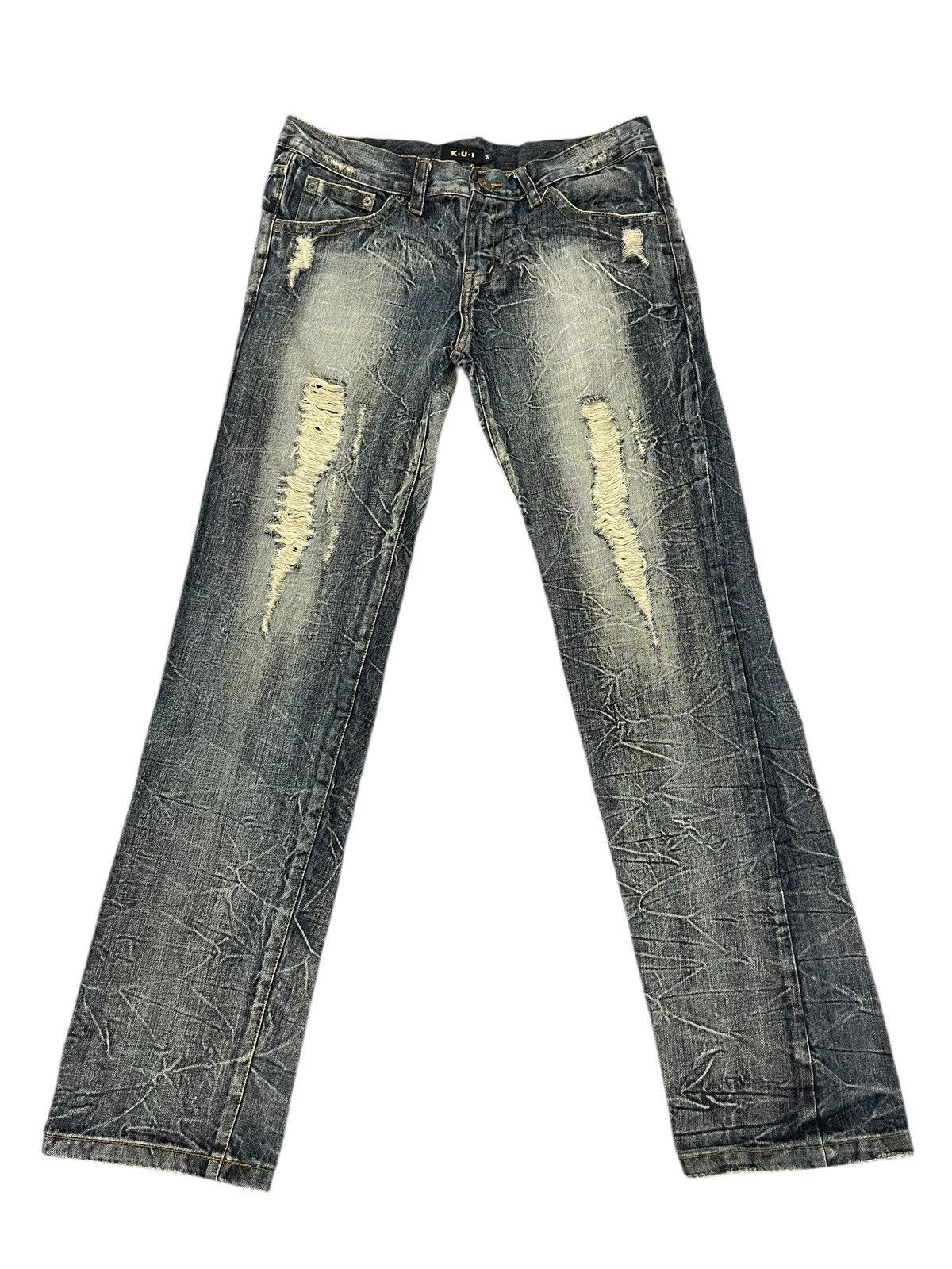 Le Grande Bleu (L.G.B.) Slim Jeans K.U.I. Cross Bones margiela amiri dior cdg 4🟦1 Size US 35 - 9 Thumbnail