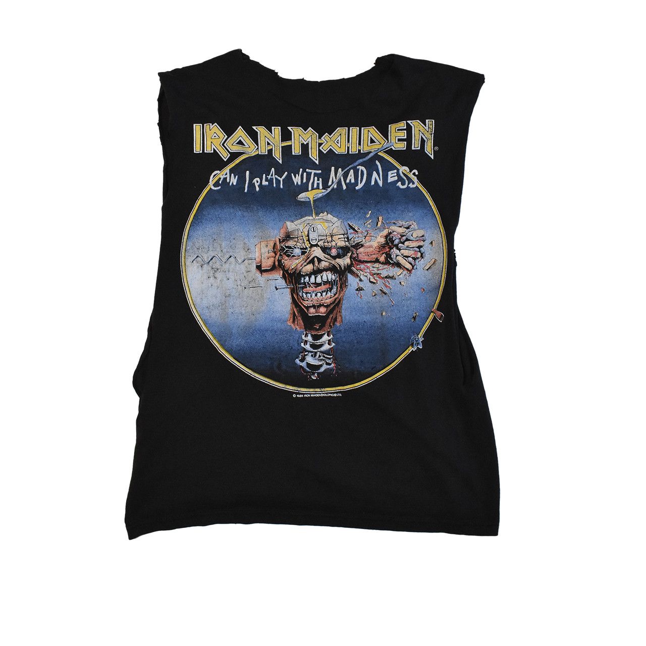 Vintage Vintage Iron Maiden 1988 Tour Chopped Tee Size US M / EU 48-50 / 2 - 1 Thumbnail
