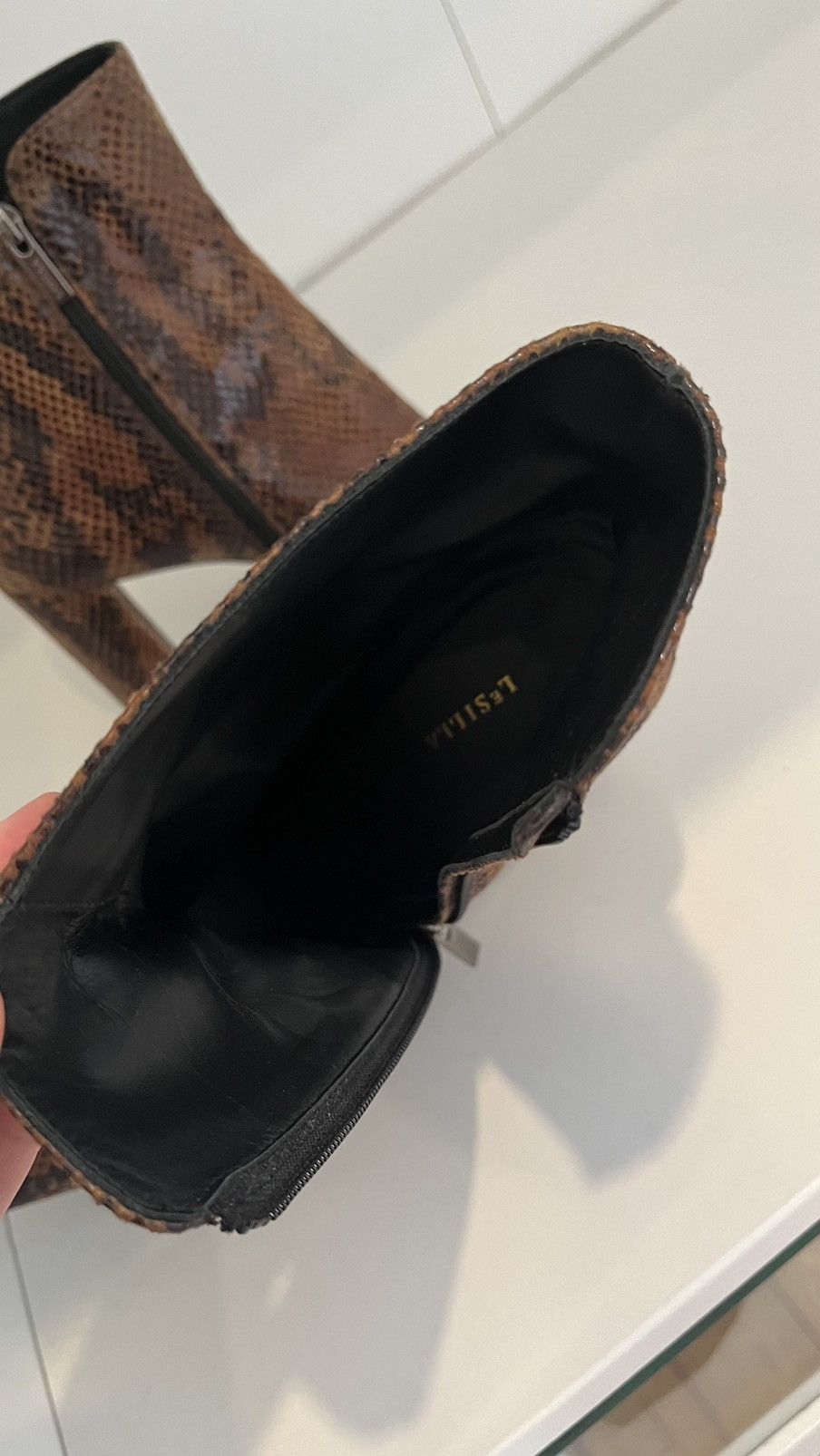 Le Silla Chic snake skin effect Le Silla ankle boots Size US 9 / IT 39 - 7 Thumbnail