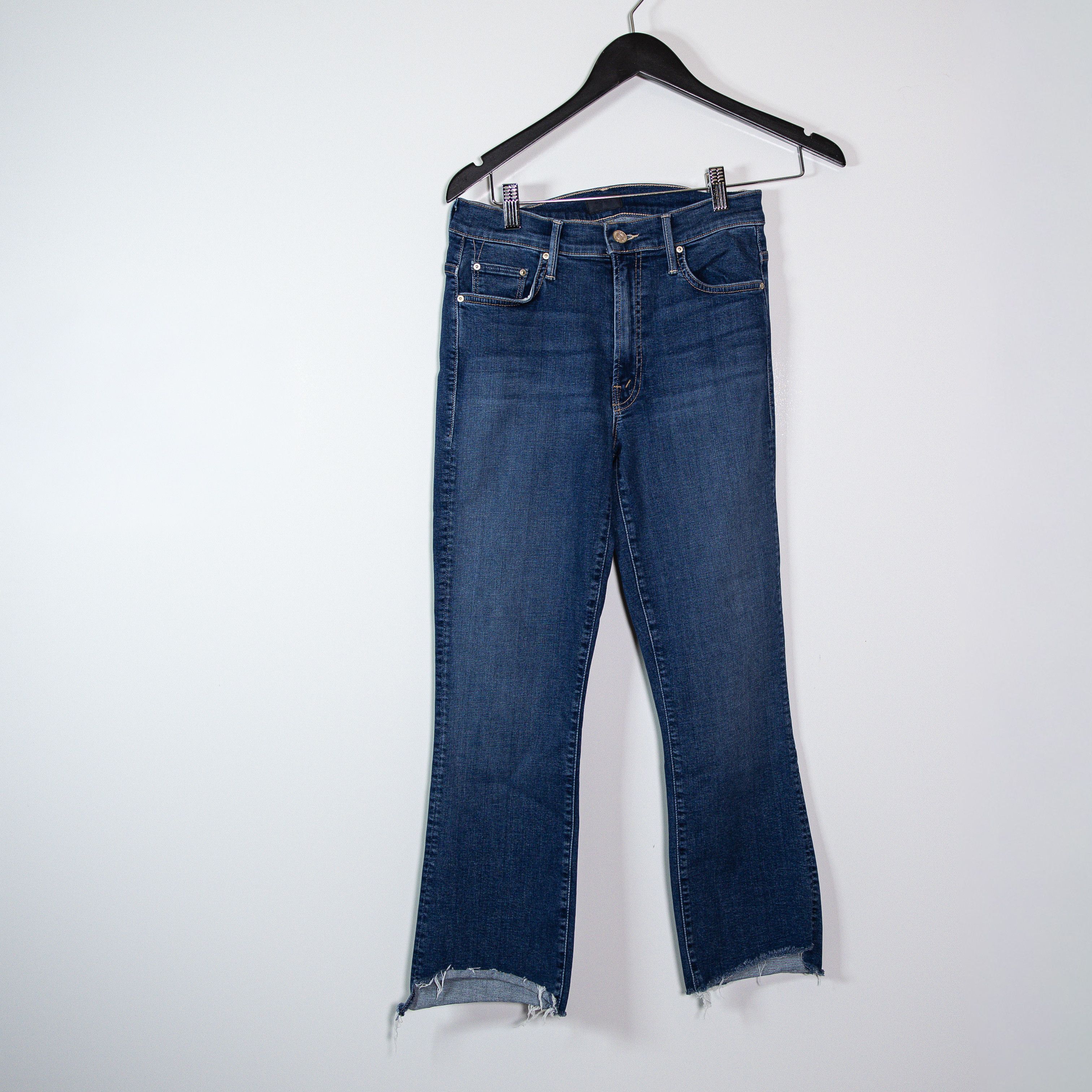 MOTHER Mother Denim Insider Crop Step Fray Cotton Size 27" / US 4 / IT 40 - 1 Thumbnail