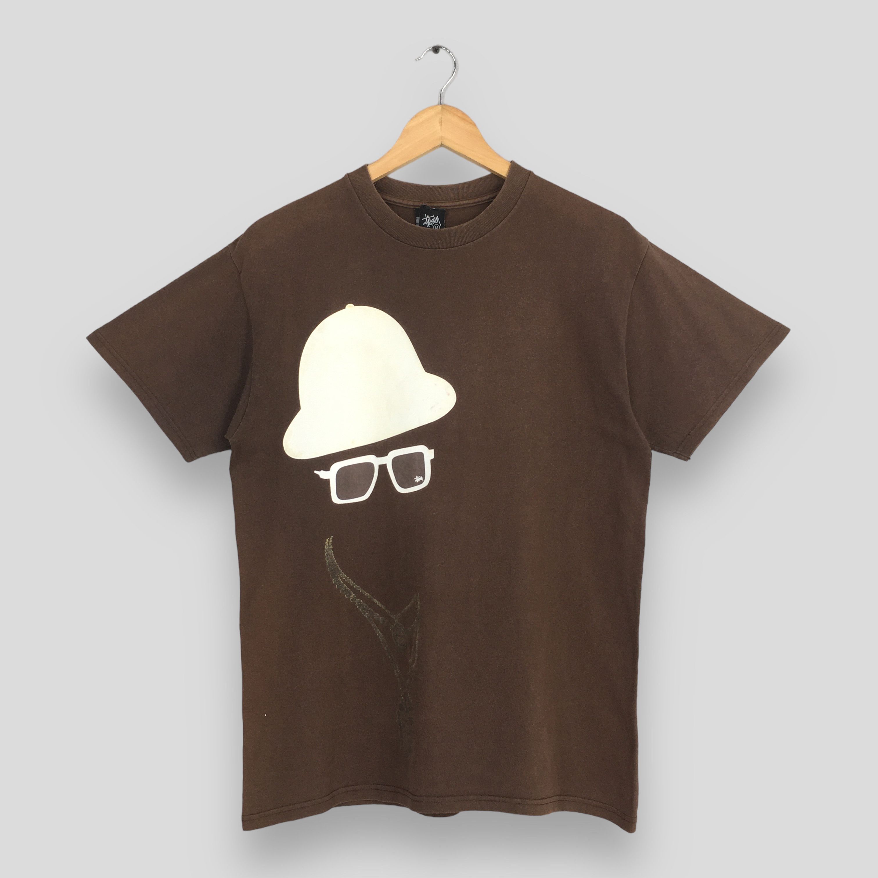 Stussy Vintage 90's Stussy Usa Brown T shirt Medium Size US M / EU 48-50 / 2 - 1 Thumbnail