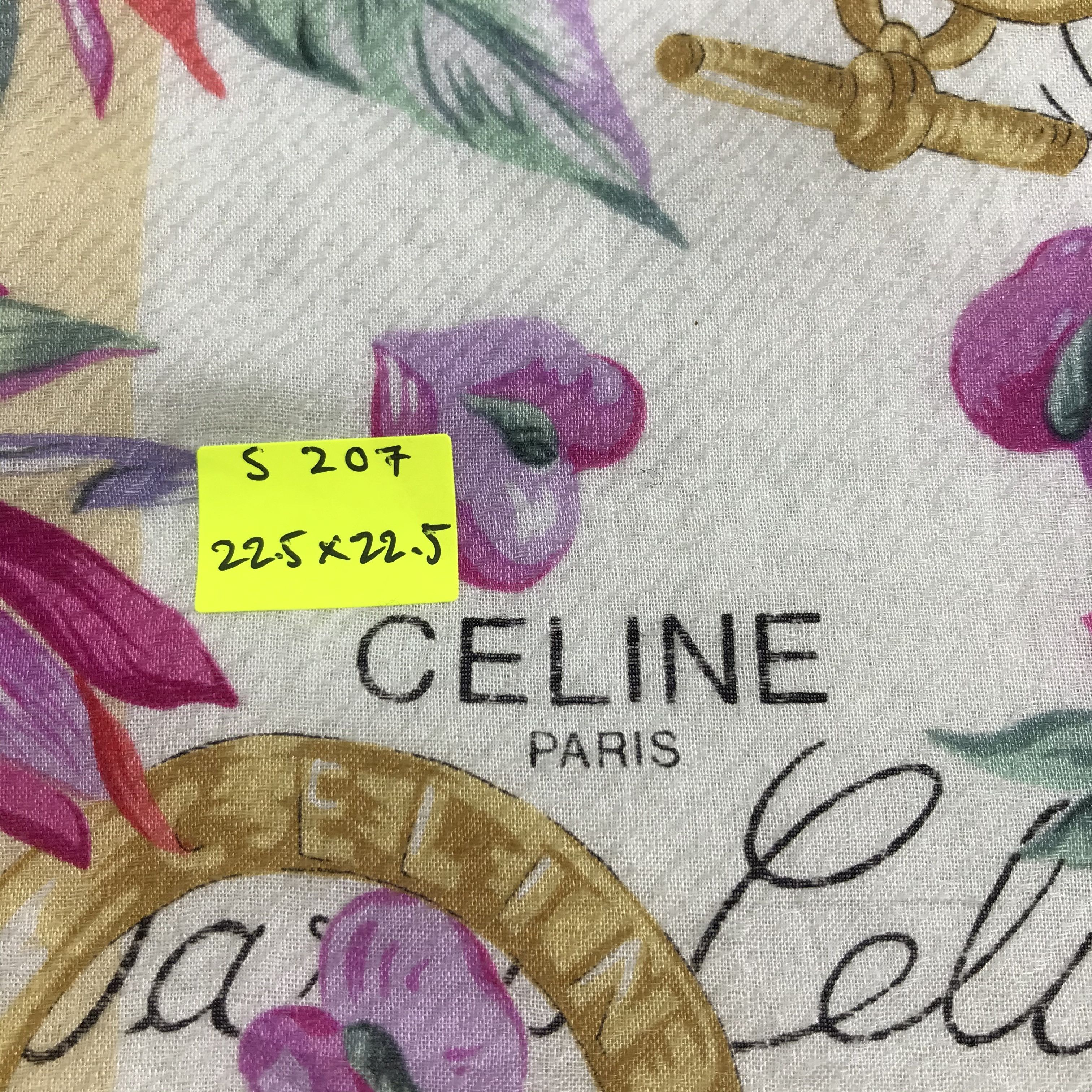 Celine × Vintage Celine Bandana / Handkerchief / Neckerchief - S207 Size ONE SIZE - 5 Thumbnail