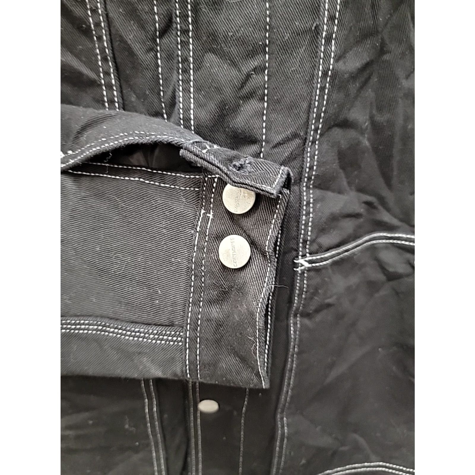 Carhartt Carhartt WORK IN PROGRESS DOUBLE FRONT JACKET Mens 2XL Black Cotton Jacket / Coat Mens Black 2XL Size US XXL / EU 58 / 5 - 4 Thumbnail