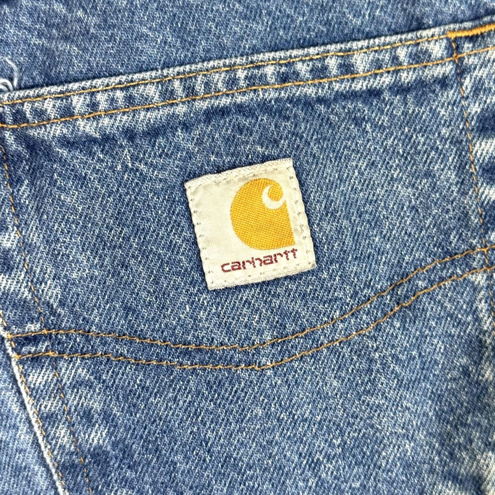 Carhartt Carhartt Jeans Mens 40x32 Blue Relaxed Fit Denim Straight Leg Workwear Pants Size US 40 / EU 56 - 5 Thumbnail