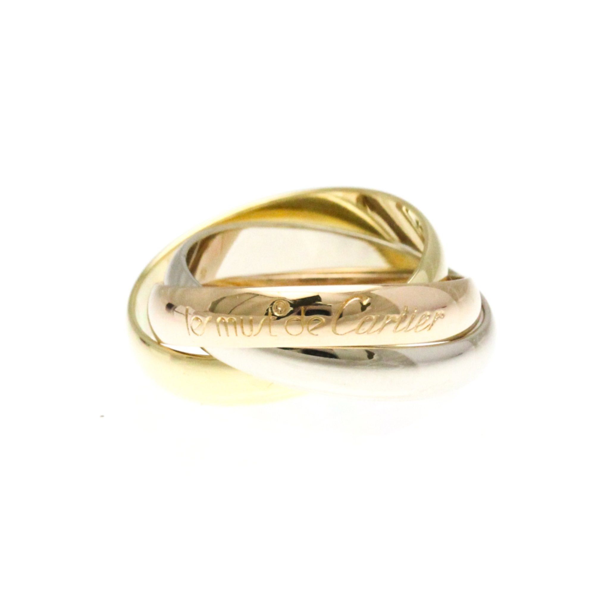 image of Cartier Trinity Pink Gold [18K],white Gold [18K],yellow Gold [18K] Fashion No Stone Band Ring Gold,