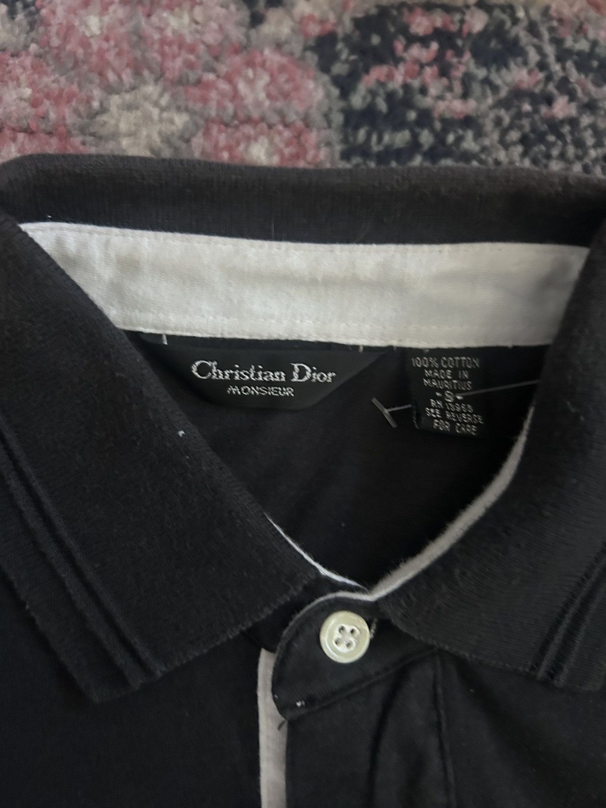 Christian Dior Monsieur VTG 90’s Christian Dior Monsieur Black Pocket Polo Shirt Size US S / EU 44-46 / 1 - 4 Thumbnail