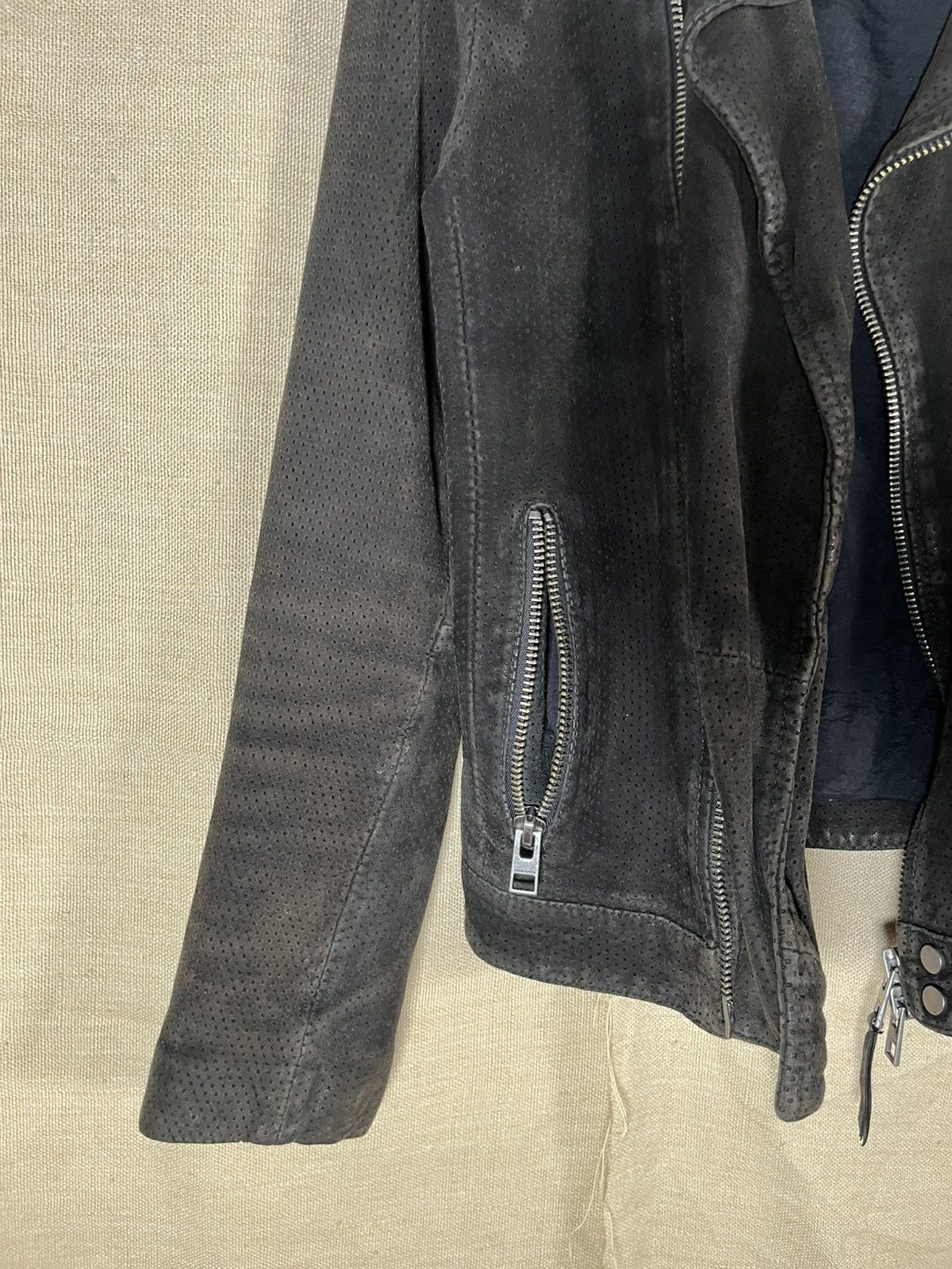 Allsaints Allsaints black double zip leather jacket Size US S / EU 44-46 / 1 - 3 Thumbnail