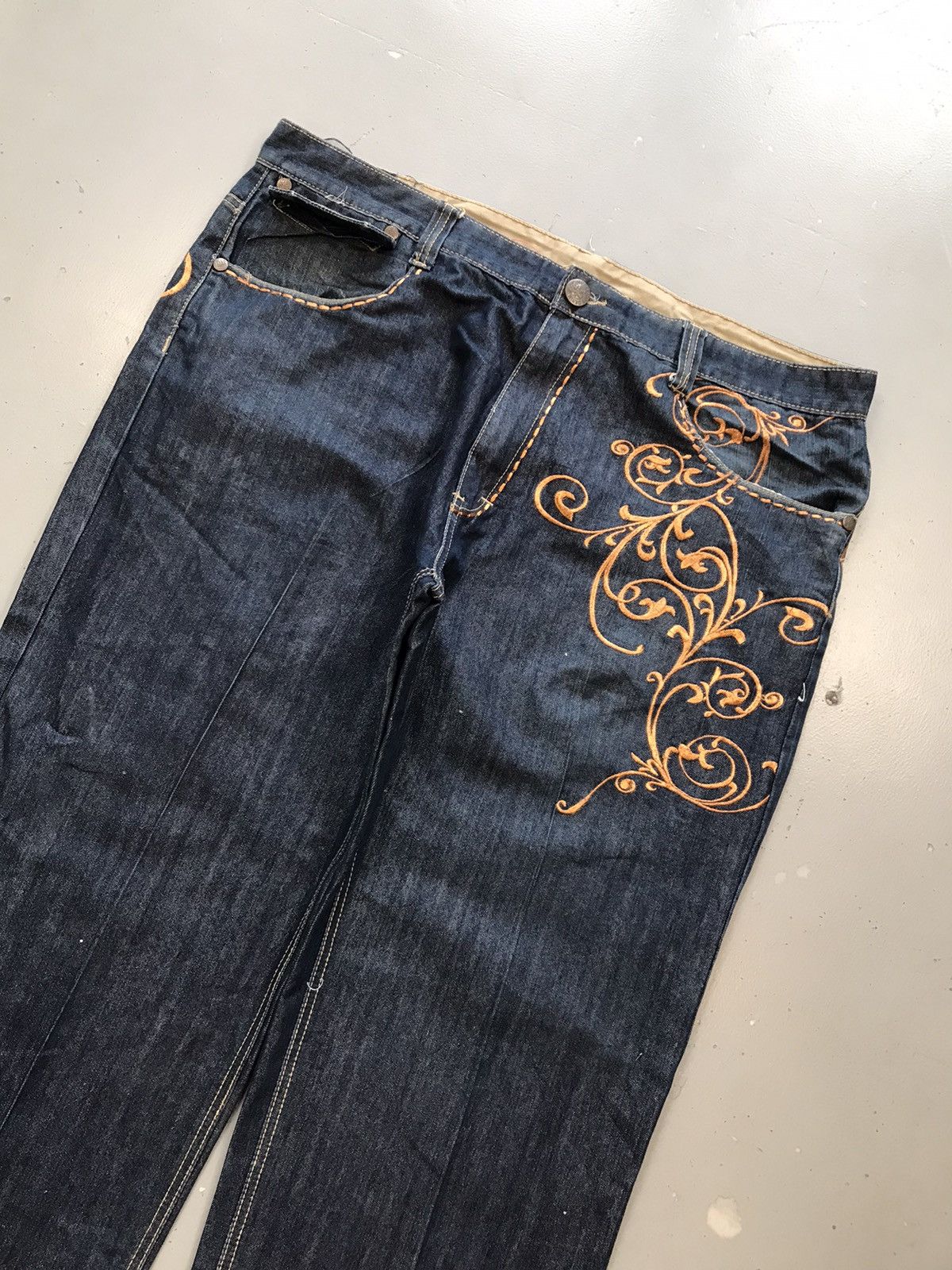 Imperious × Vintage Vintage imperious wings printed embroidered denim Size US 42 / EU 58 - 5 Thumbnail
