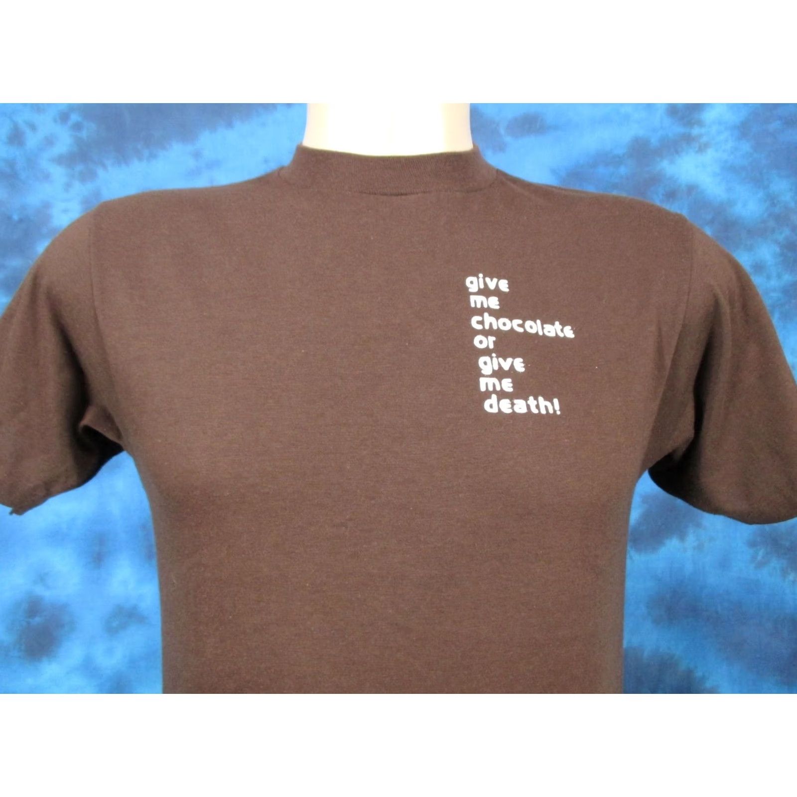 Hanes VINTAGE Hanes T-Shirt XS 80s 80s River Street Sweets Savannah Georgia Brown Short Sleeve Crew Neck Candy Print Mens Size US XS / EU 42 / 0 - 3 Thumbnail