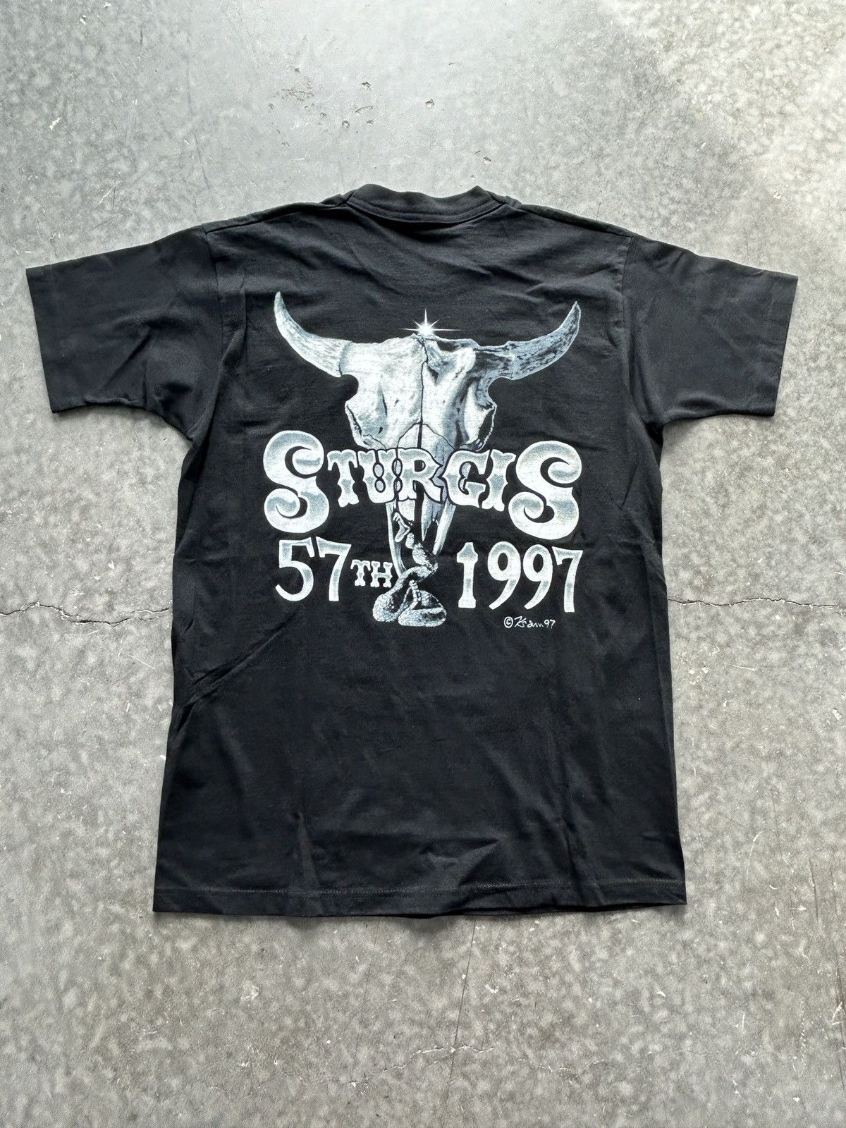 Vintage Vintage 90s Sturgis Bike Week Graphic Tee Size US M / EU 48-50 / 2 - 5 Thumbnail