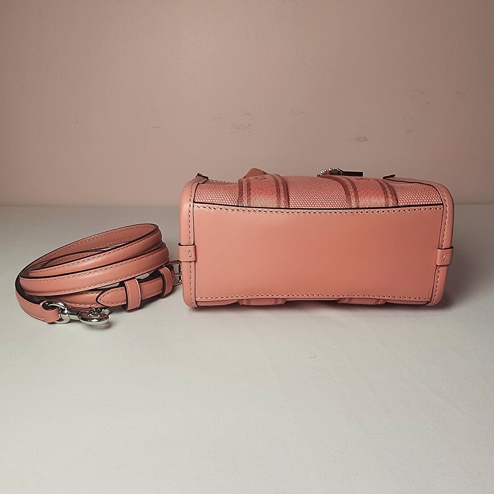 Coach NWT Coach Smith Mini Tote CS618 Silver Light Blush Pink Size ONE SIZE - 6 Thumbnail