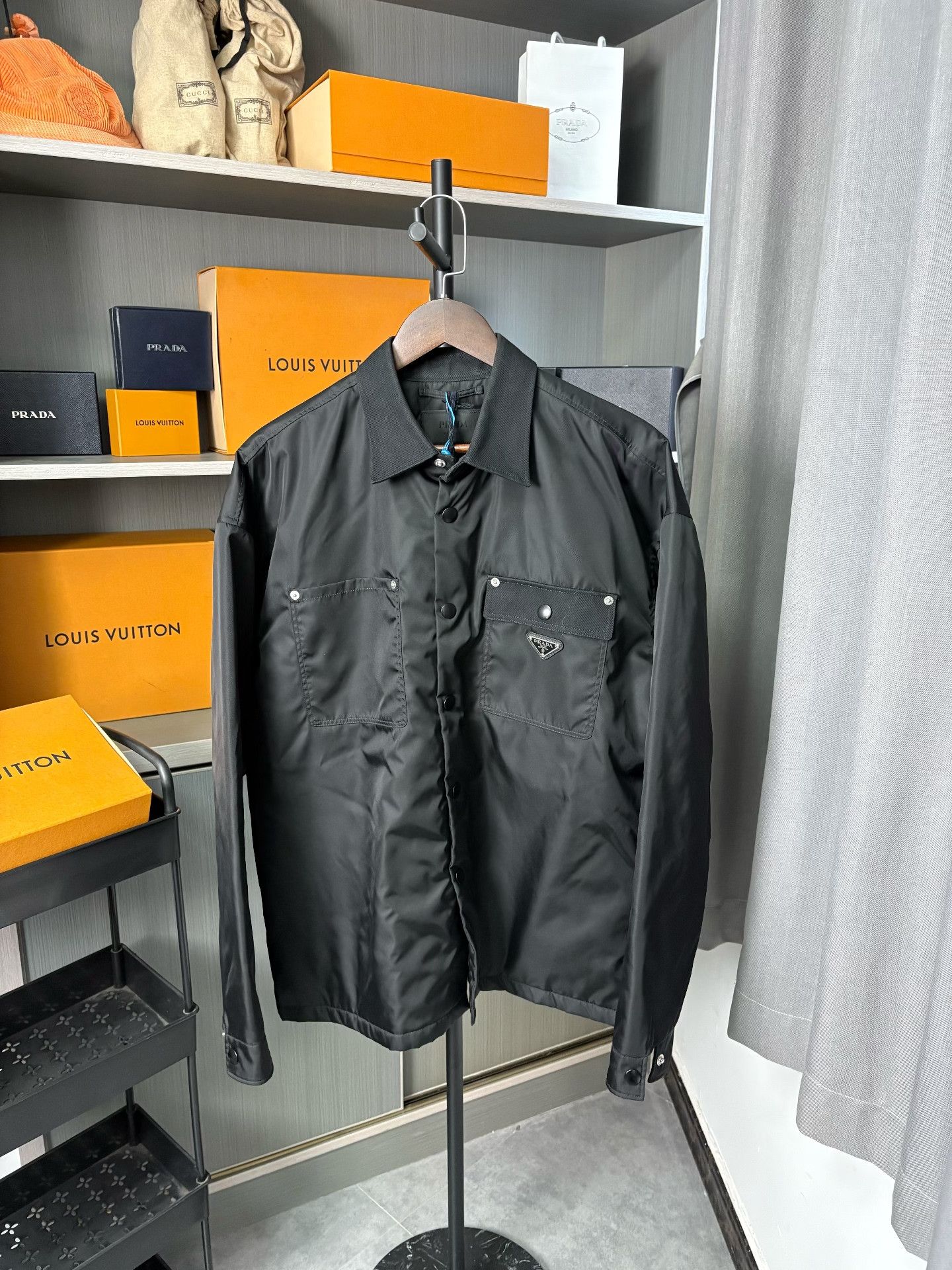 Prada Prada Nylon Black Light Jacket M Men Size US M / EU 48-50 / 2 - 1 Thumbnail
