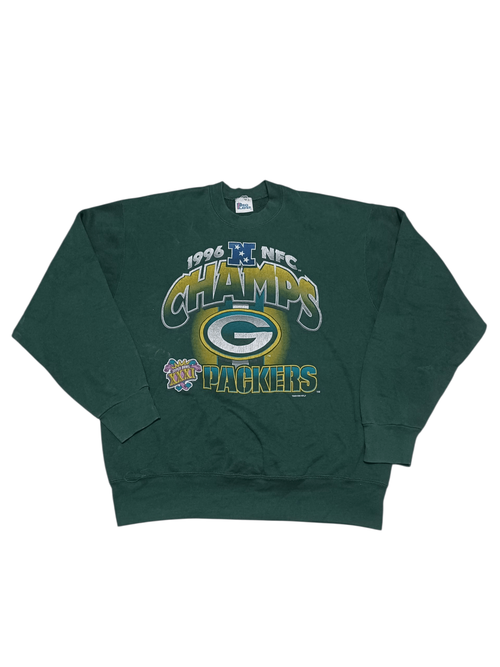 Pro Player PACKERS 1996 CHAMPIONS NFC VINTAGE PRO PLAYER SWEATSHIRT Size US L / EU 52-54 / 3 - 1 Thumbnail