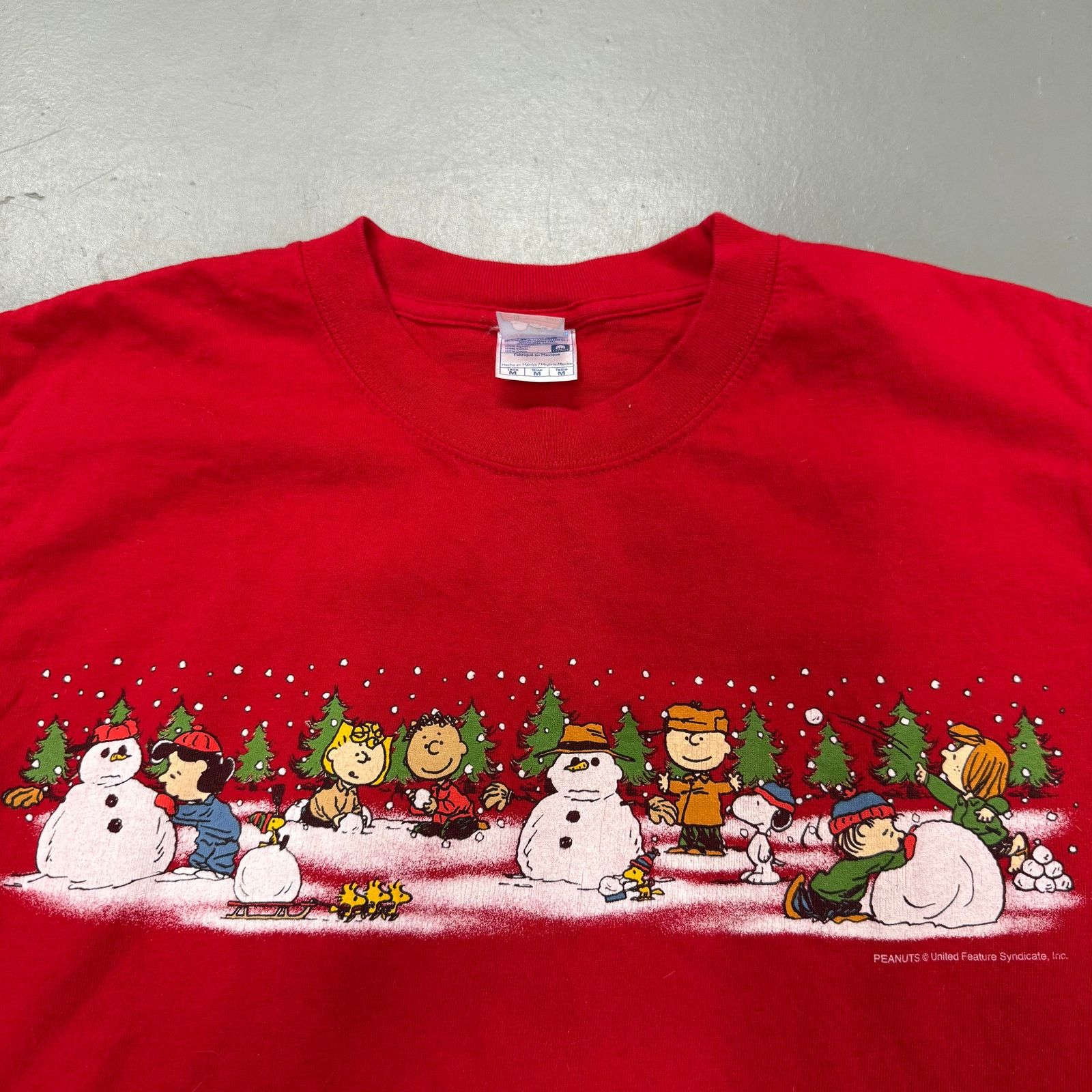 Harley Davidson × Vintage 90s Snoopy Peanuts Christmas Tee Size US M / EU 48-50 / 2 - 1 Thumbnail