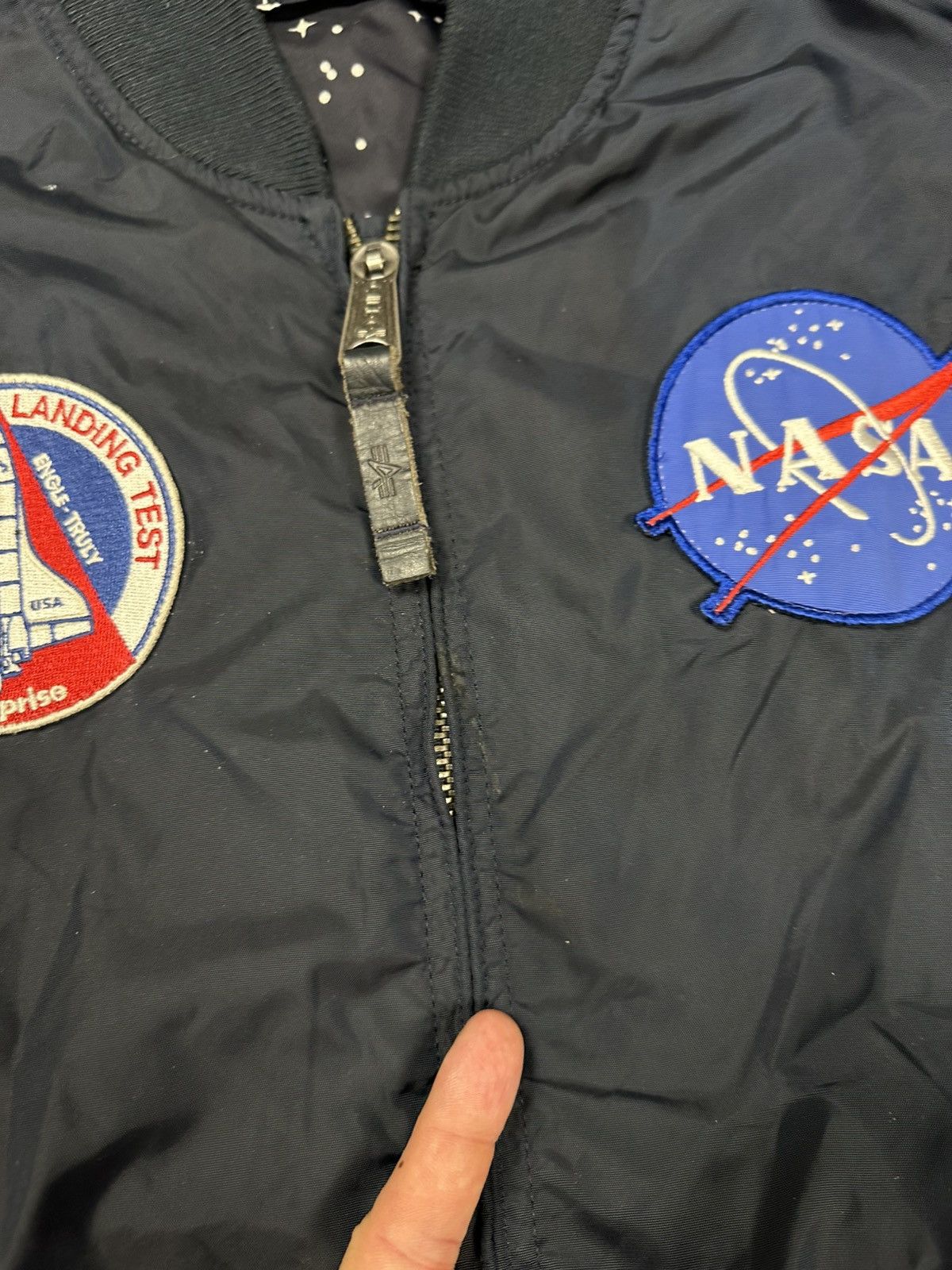 Alpha Industries Alpha Industries MA 1 TT Nasa Reversible Bomber Jacket Flyer Size US M / EU 48-50 / 2 - 10 Thumbnail