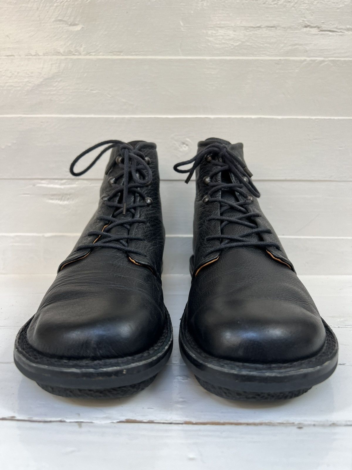 Trippen Trippen Rectangle Men’s Black leather Lace Up Boots Size US 8.5 / EU 41-42 - 5 Thumbnail