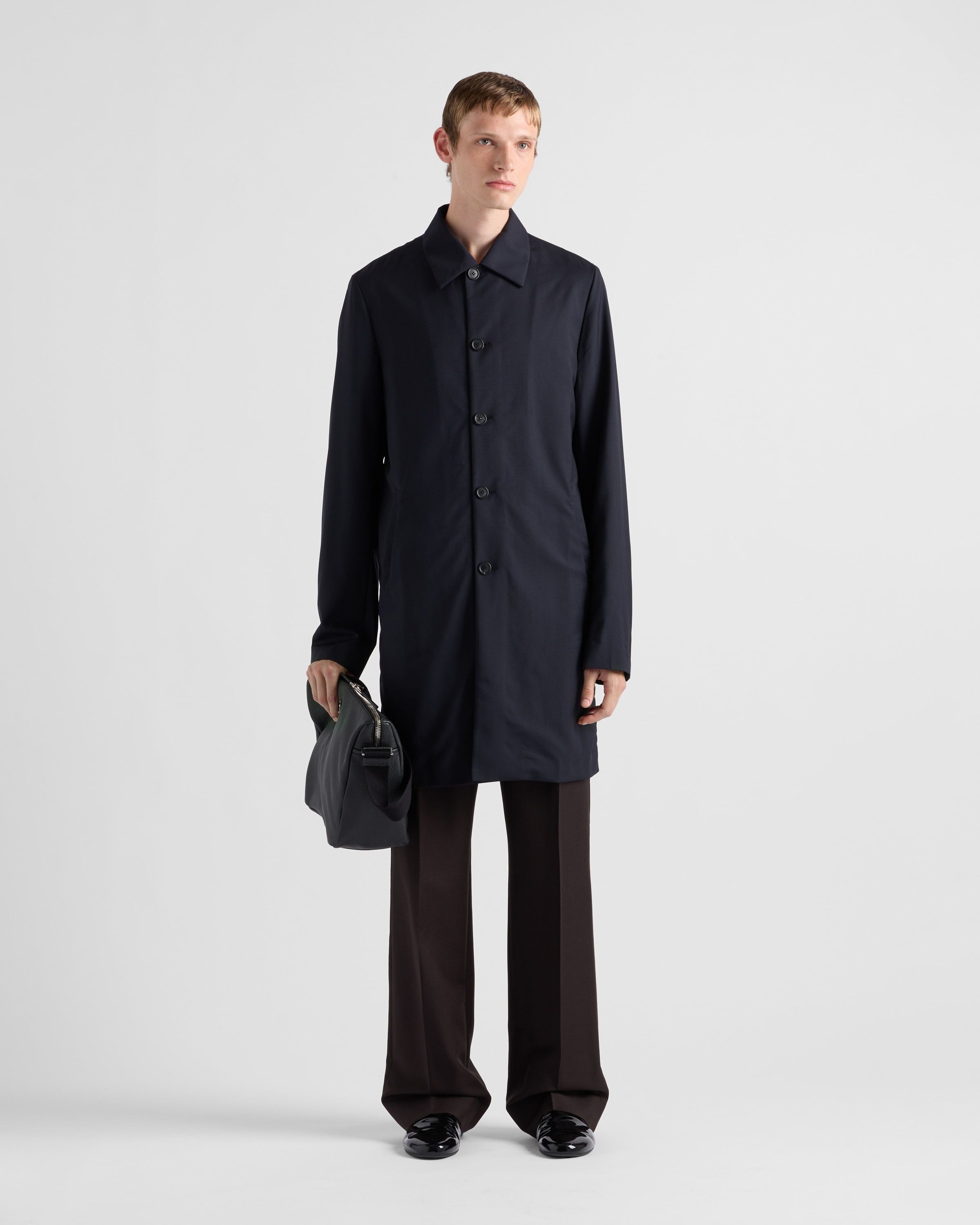 Prada o1bcso1str1025 Mohair Wool Trousers in Brown Size US 32 / EU 48 - 2 Thumbnail