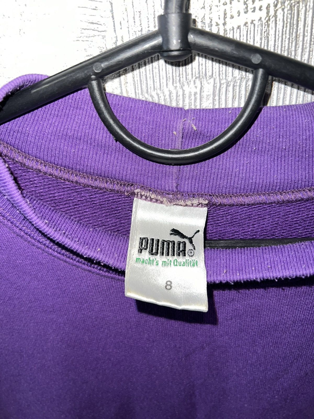 Puma × Vintage Rare Puma vintage purple sweatshirt oversize 8 big logo Size US L / EU 52-54 / 3 - 2 Thumbnail