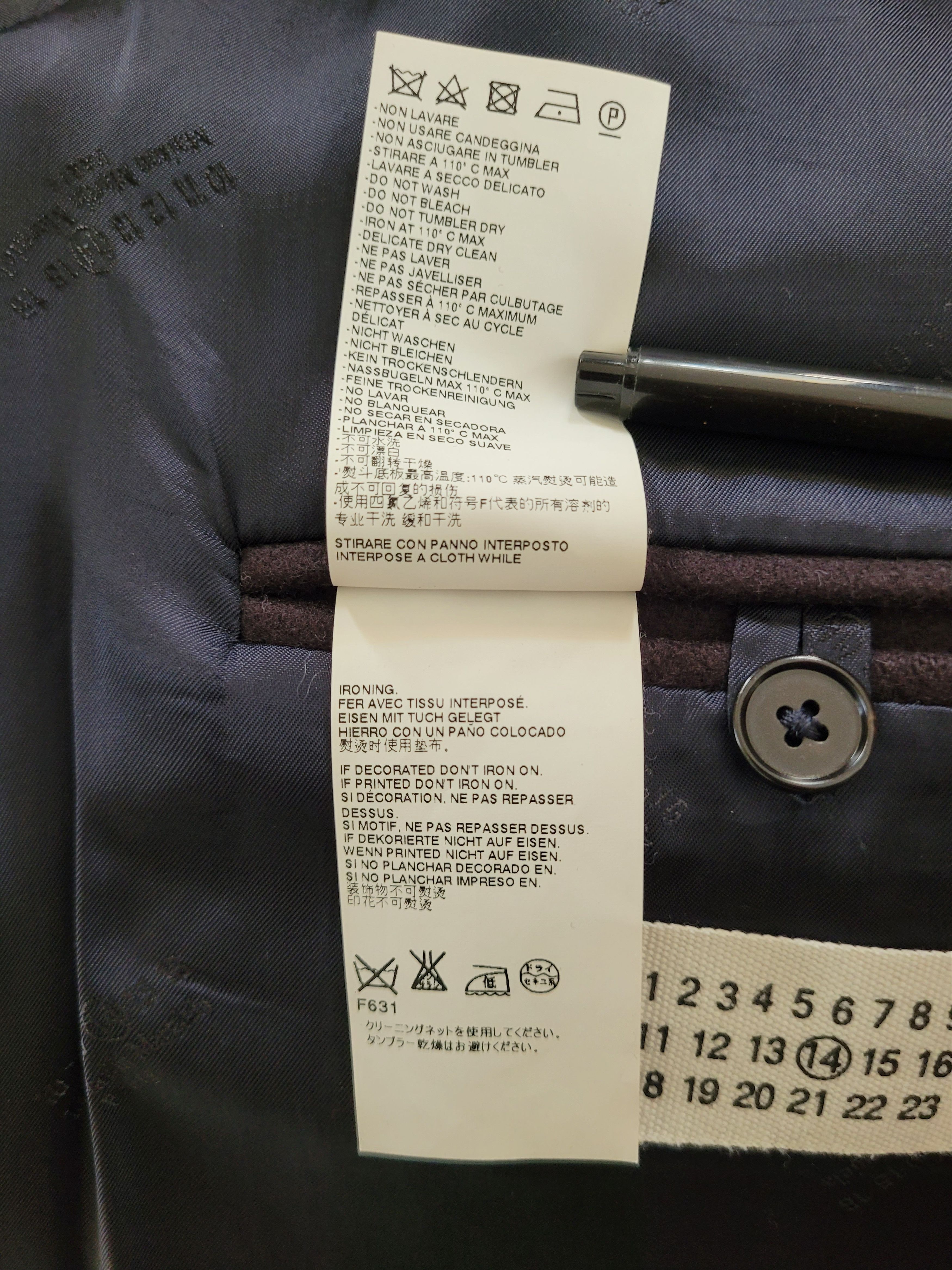 Maison Margiela Maison Margiela inside-out raw-details woolen coat Size US M / EU 48-50 / 2 - 11 Thumbnail