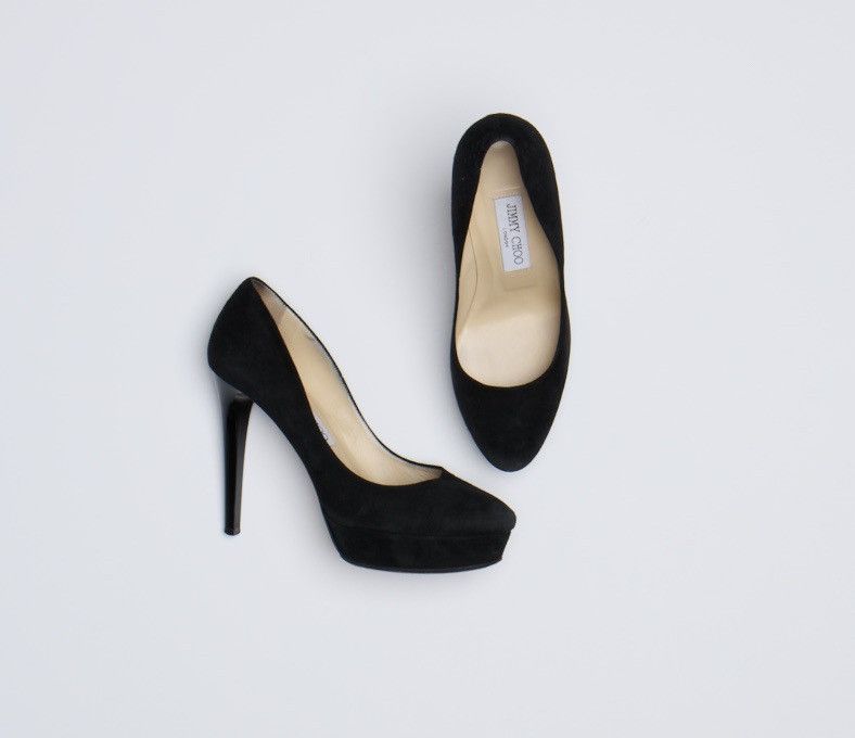 Jimmy Choo Jimmy Choo Sue Black Heel Size US 8 / IT 38 - 5 Thumbnail