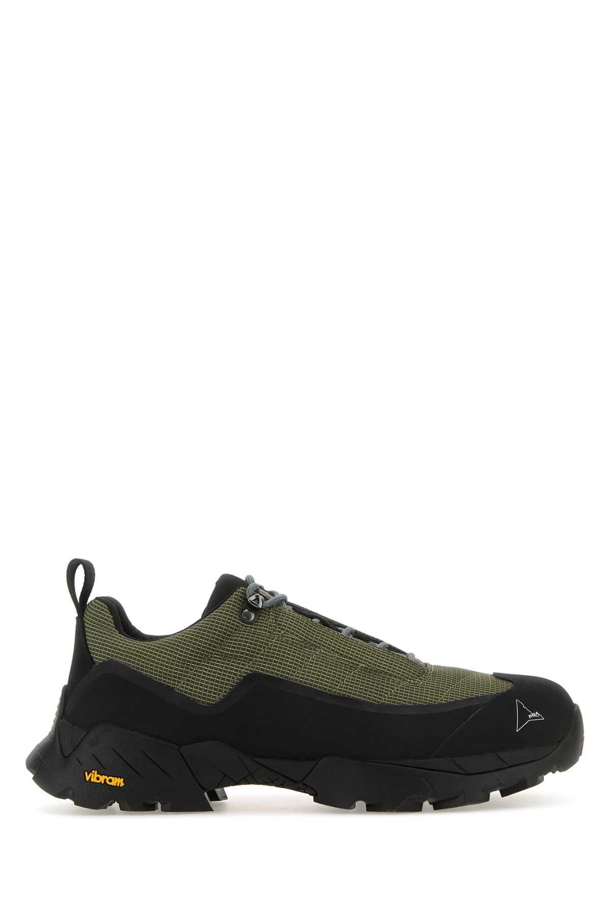 image of Roa Two-Tone Leather And Fabric Katharina Sneakers, Men's (Size 11)