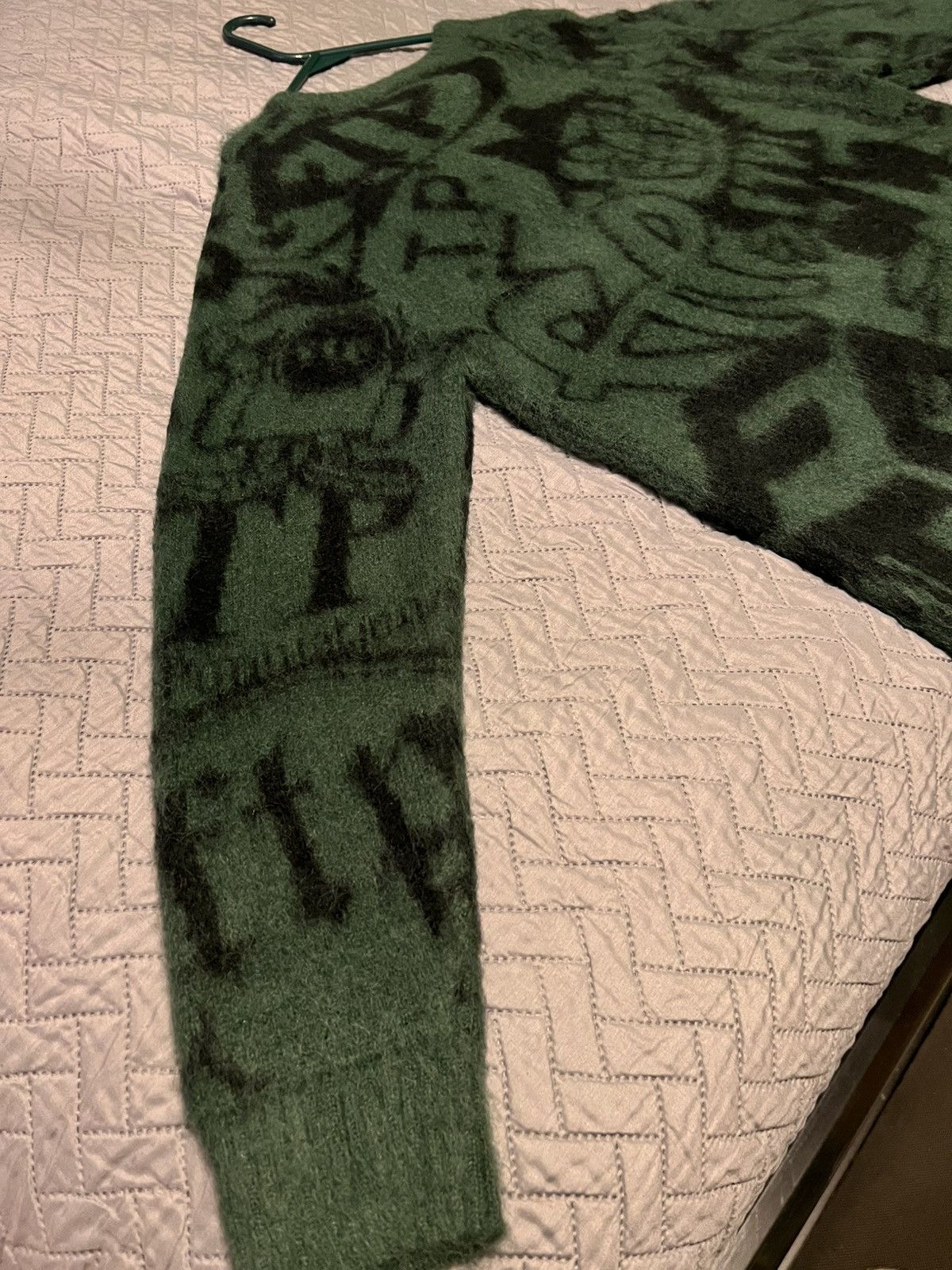 Fuck The Population FTP Archive Mohair sweater - Green Size US M / EU 48-50 / 2 - 8 Thumbnail