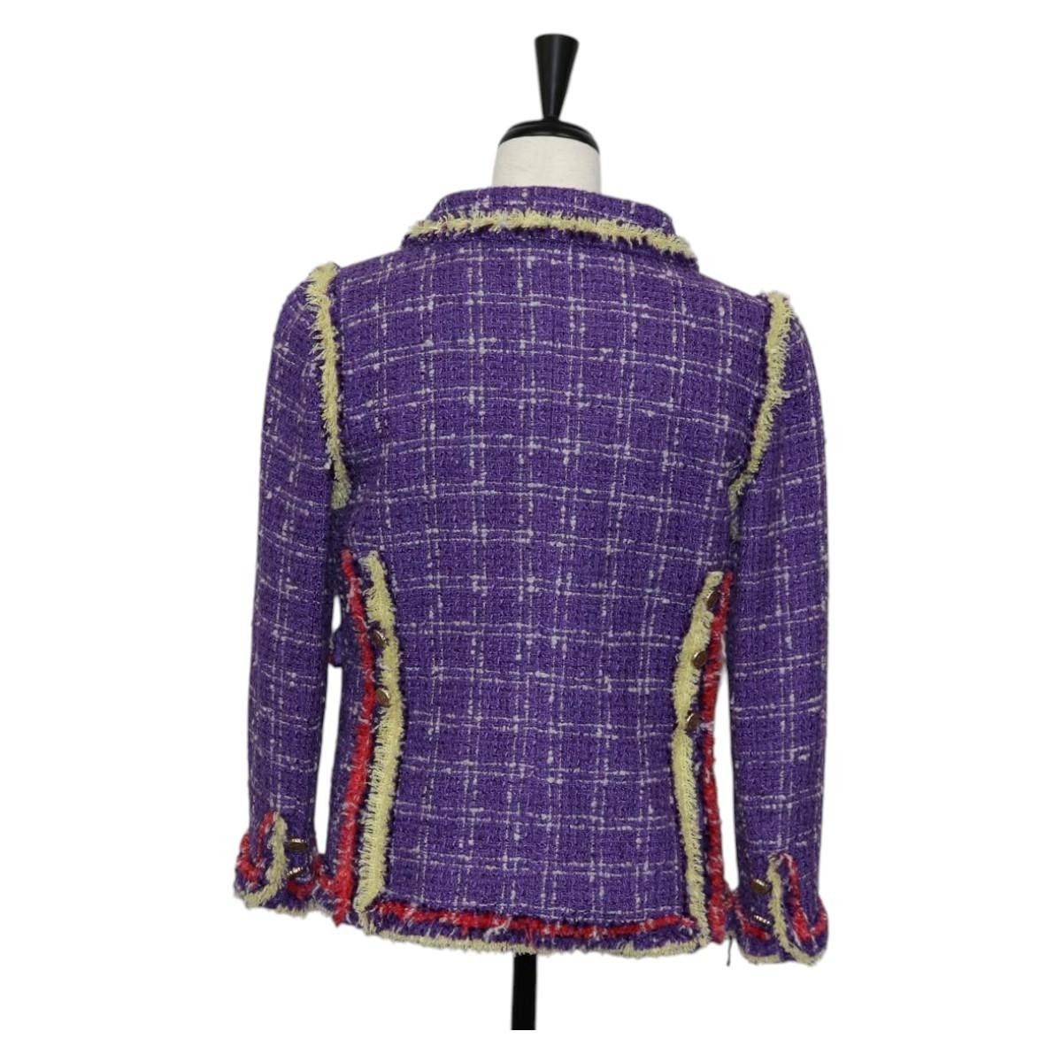 Chanel Chanel Tweed Jacket Size US XXS / EU 40 - 2 Thumbnail