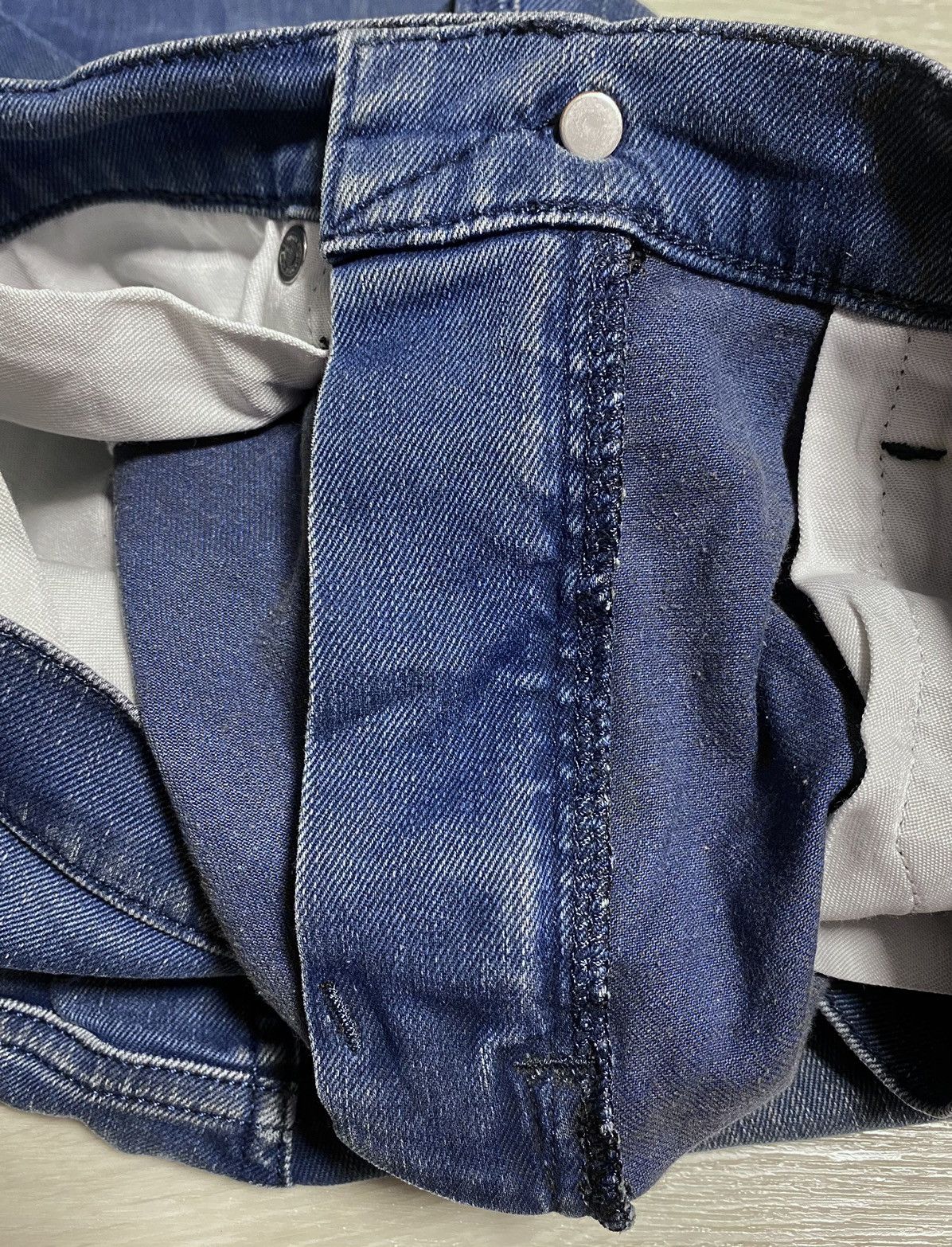 Acne Studios Acne Studios Vega Deep Petrol Washed Blue Stretch Jean Denim Size US 30 / EU 46 - 20 Thumbnail