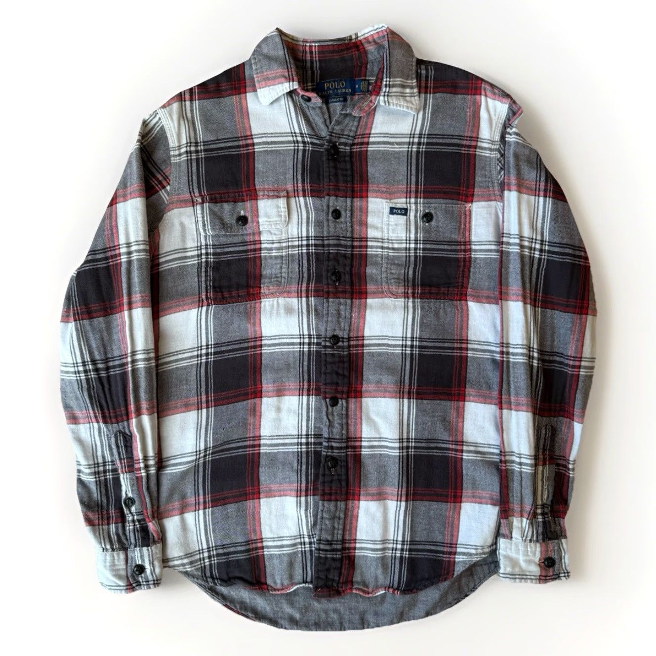 Polo Ralph Lauren Polo Ralph Lauren Flannel Medium Multicolor Plaid Button-Up Shirt - Casual Workwear, 90s, USA, Classic, Western (Mens) Size US M / EU 48-50 / 2 - 2 Thumbnail