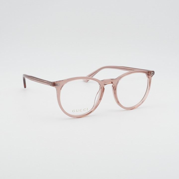 Gucci Gucci GG0027O 019 Eyeglasses Round Pink 50mm Frame Size ONE SIZE - 8 Thumbnail
