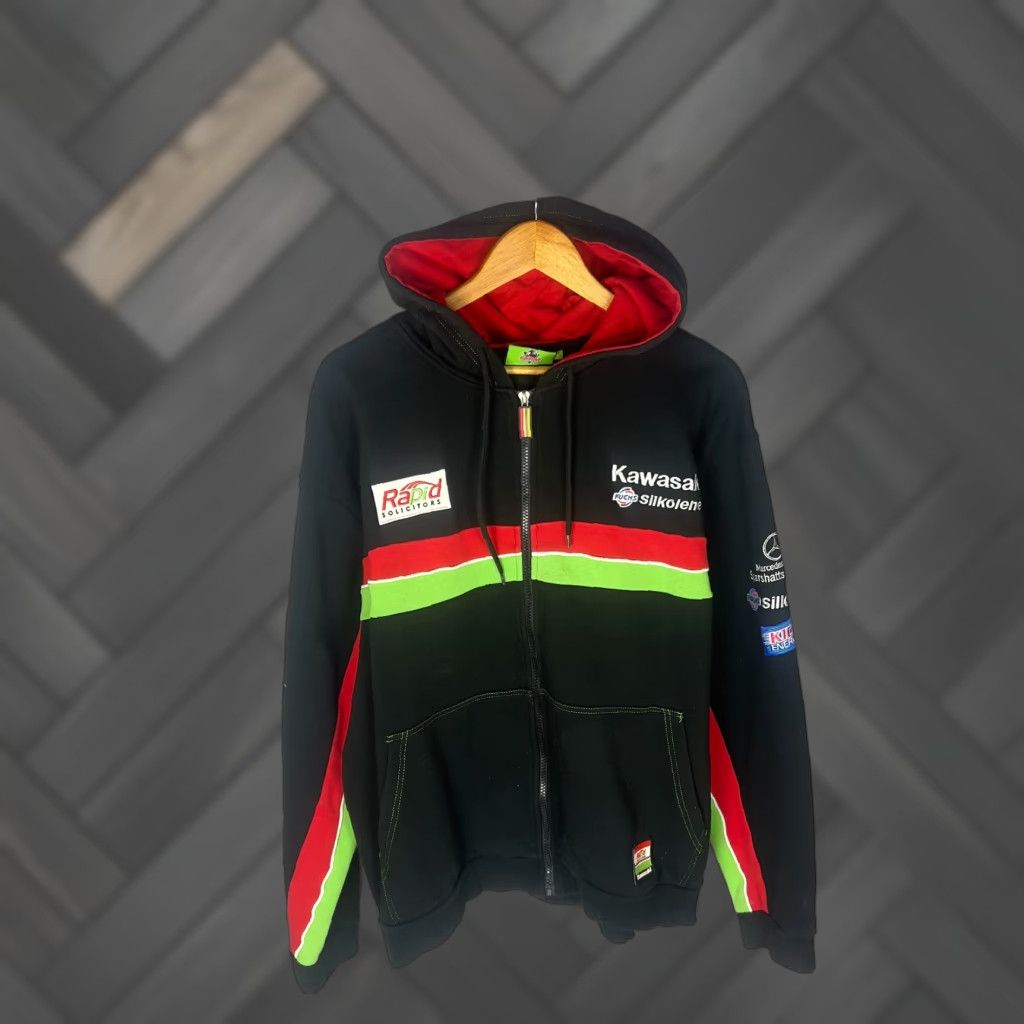 Vintage Vintage Kawasaki Japan Team Racing Zip Hoodie Moto | Grailed