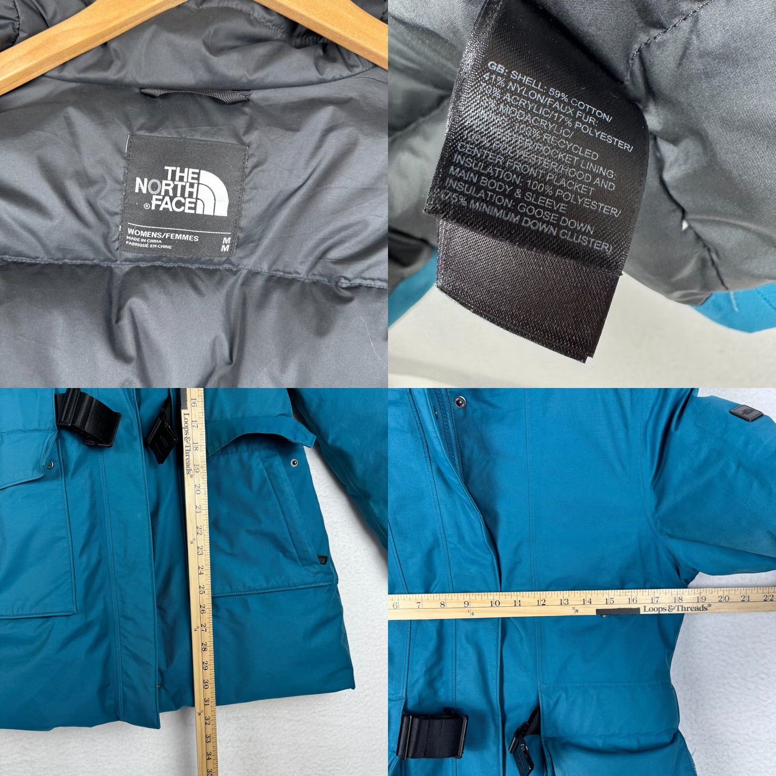 The North Face VINTAGE The North Face Dungari Blue Arctic Down Filled Faux Fur Lined Coat Womens Medium Size M / US 6-8 / IT 42-44 - 8 Thumbnail