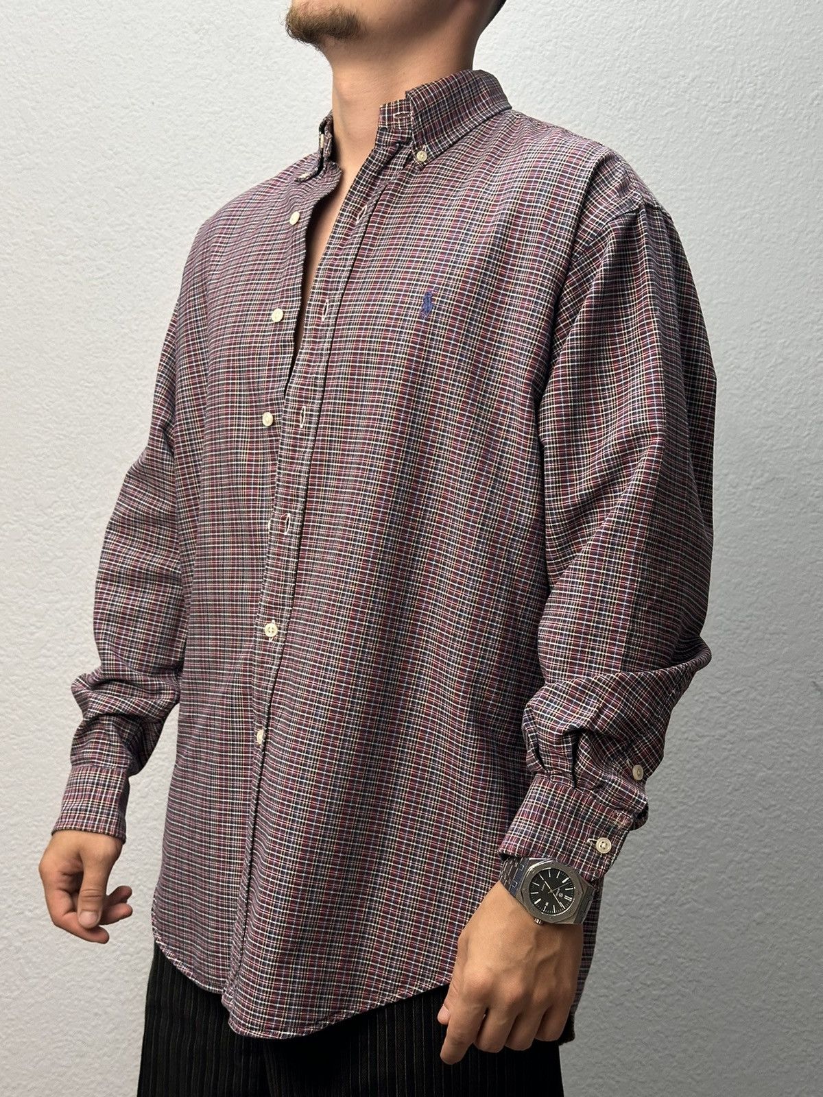 Polo Ralph Lauren Vintage Polo Ralph Lauren Double RRL Purple Label Shirt Y2K Size US M / EU 48-50 / 2 - 2 Thumbnail