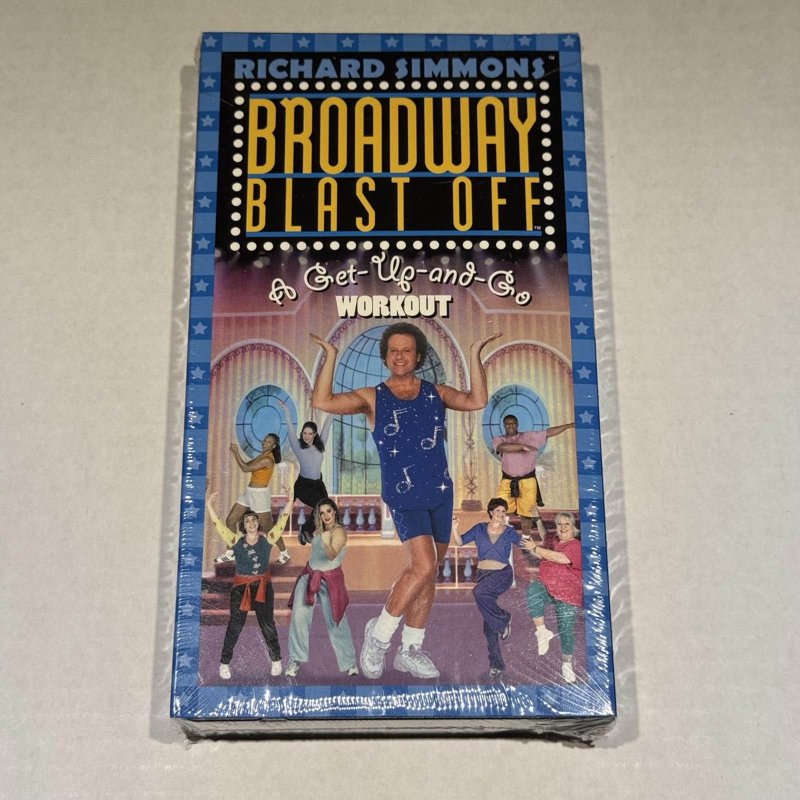 Designer Vtg Richard Simmons Broadway Blast Off Workout VHS SEALED Size ONE SIZE - 1 Thumbnail