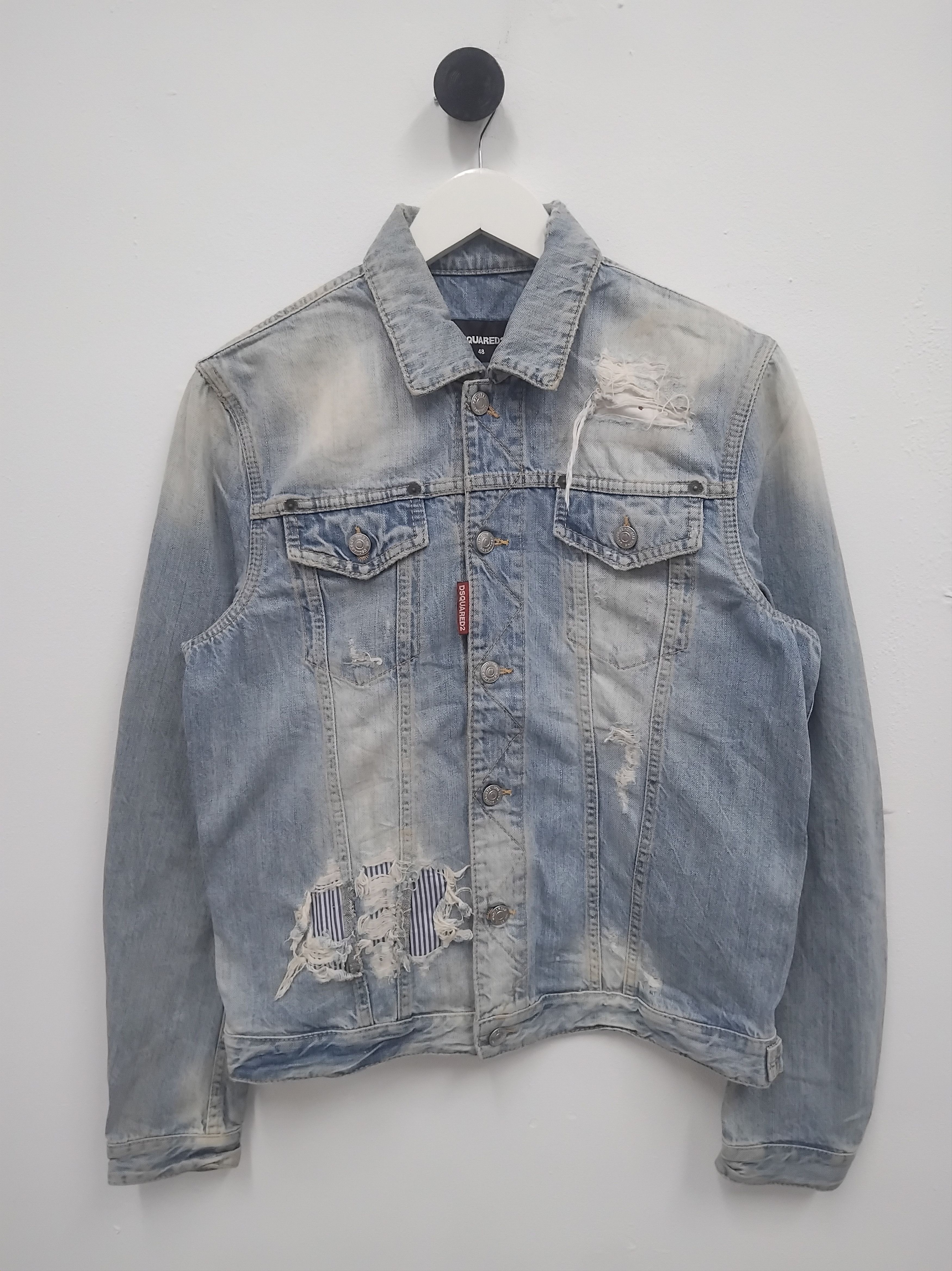 Dsquared2 💥Dsquared2 made in Italy stonewash distressed jacket Size US M / EU 48-50 / 2 - 11 Thumbnail