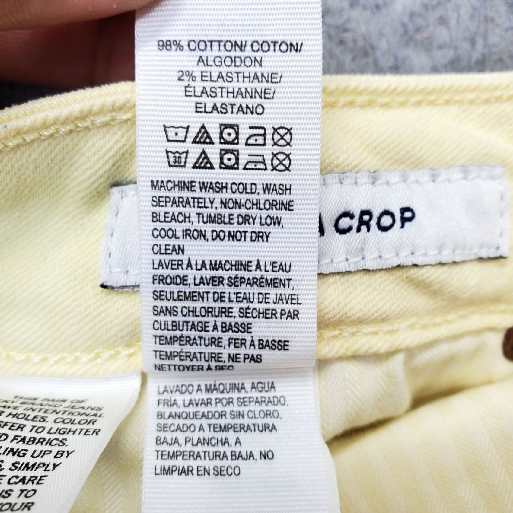 Lucky Brand Lucky Brand Crop Jeans Women Size 2/26 Yellow Denim 5-Pocket Design Straight Leg Jeans Women Size 2/26 Yellow Denim 5-Pocket Design Straight Leg Size 26" / US 2 / IT 38 - 7 Thumbnail