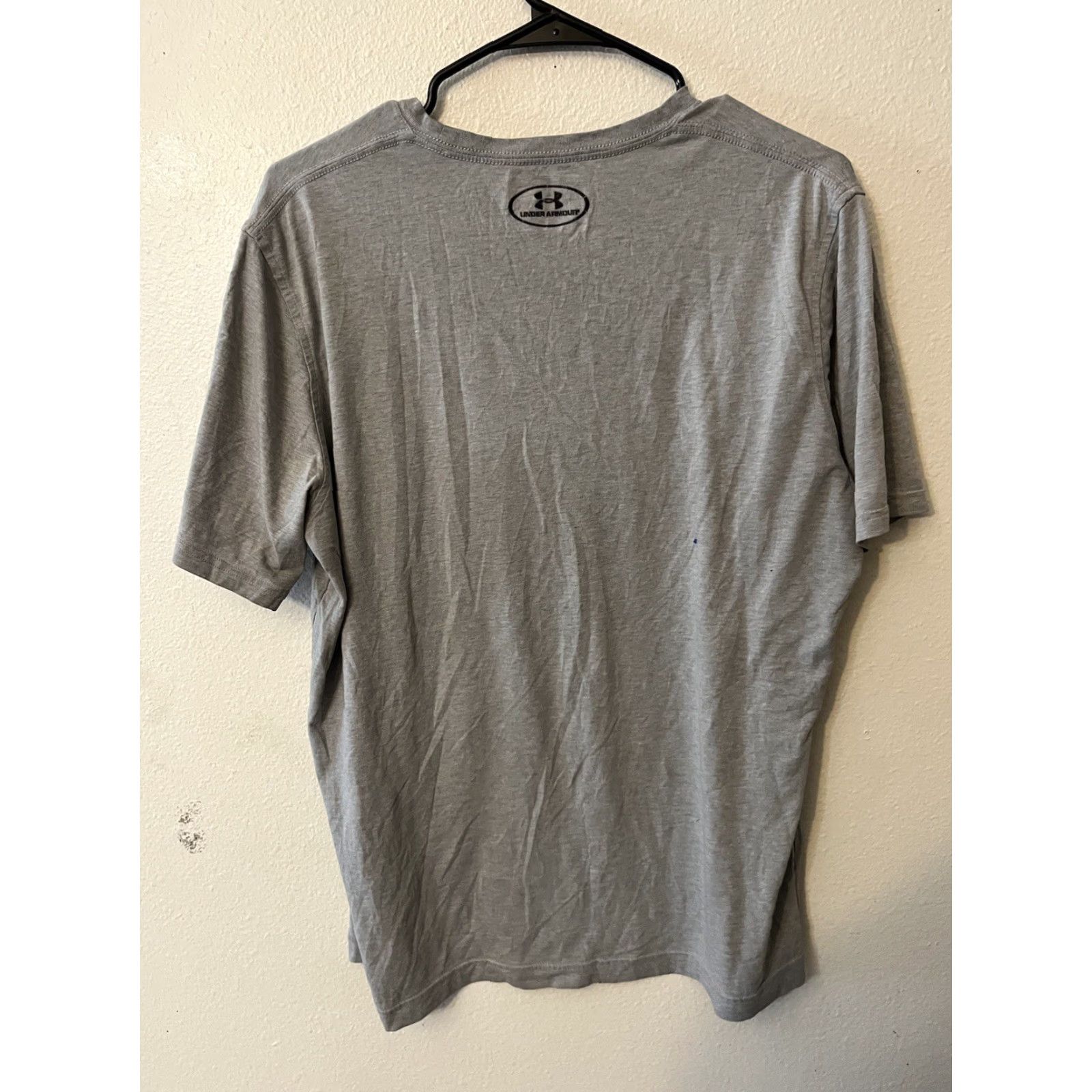 Under Armour Under Armour T-Shirt Men's Medium Short Sleeve Gray HeatGear Logo Graphic Cotton Crew Neck Mens Size US M / EU 48-50 / 2 - 2 Thumbnail