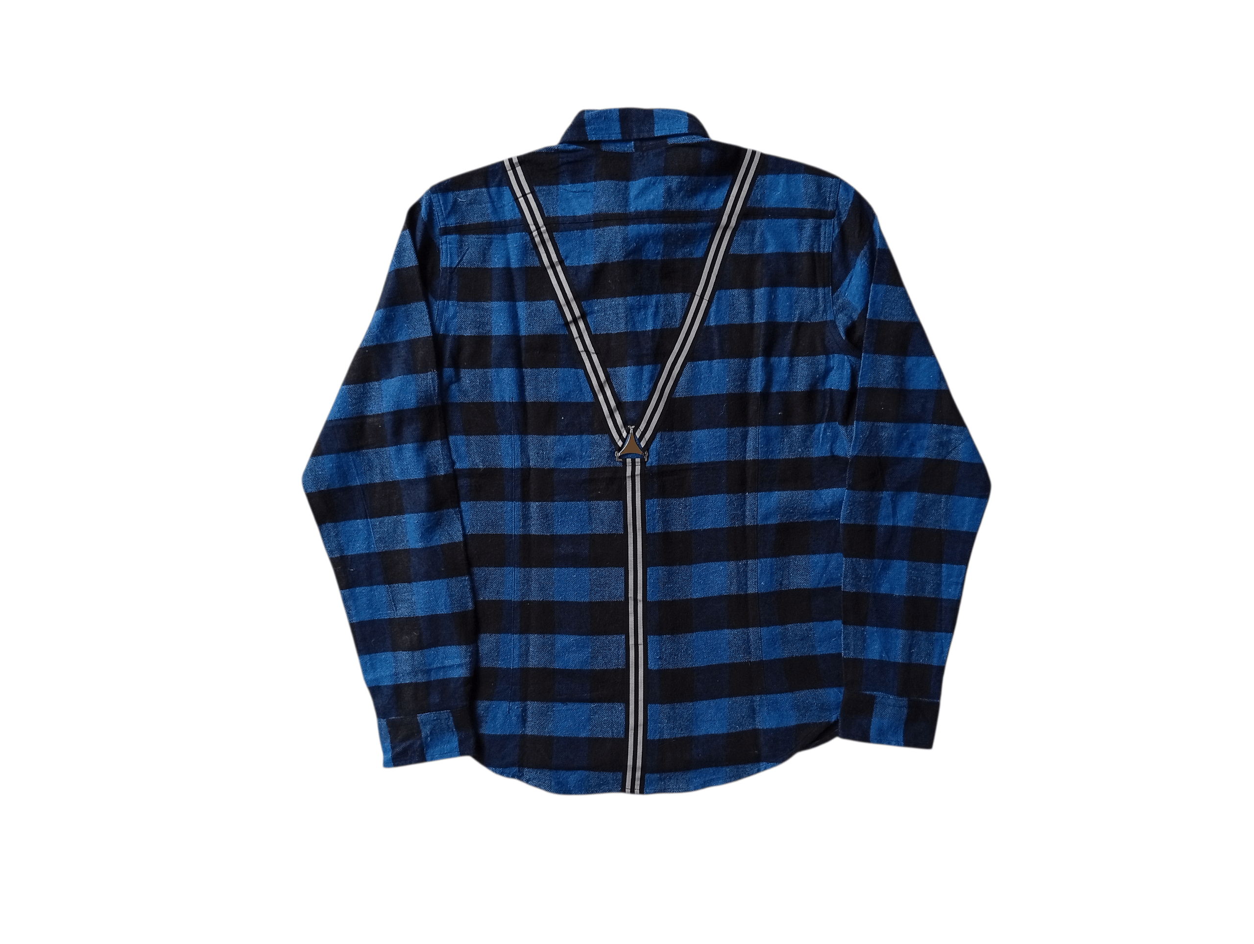 Jun Takahashi Jun Red suspended gimmick flanel shirt Size US L / EU 52-54 / 3 - 4 Thumbnail