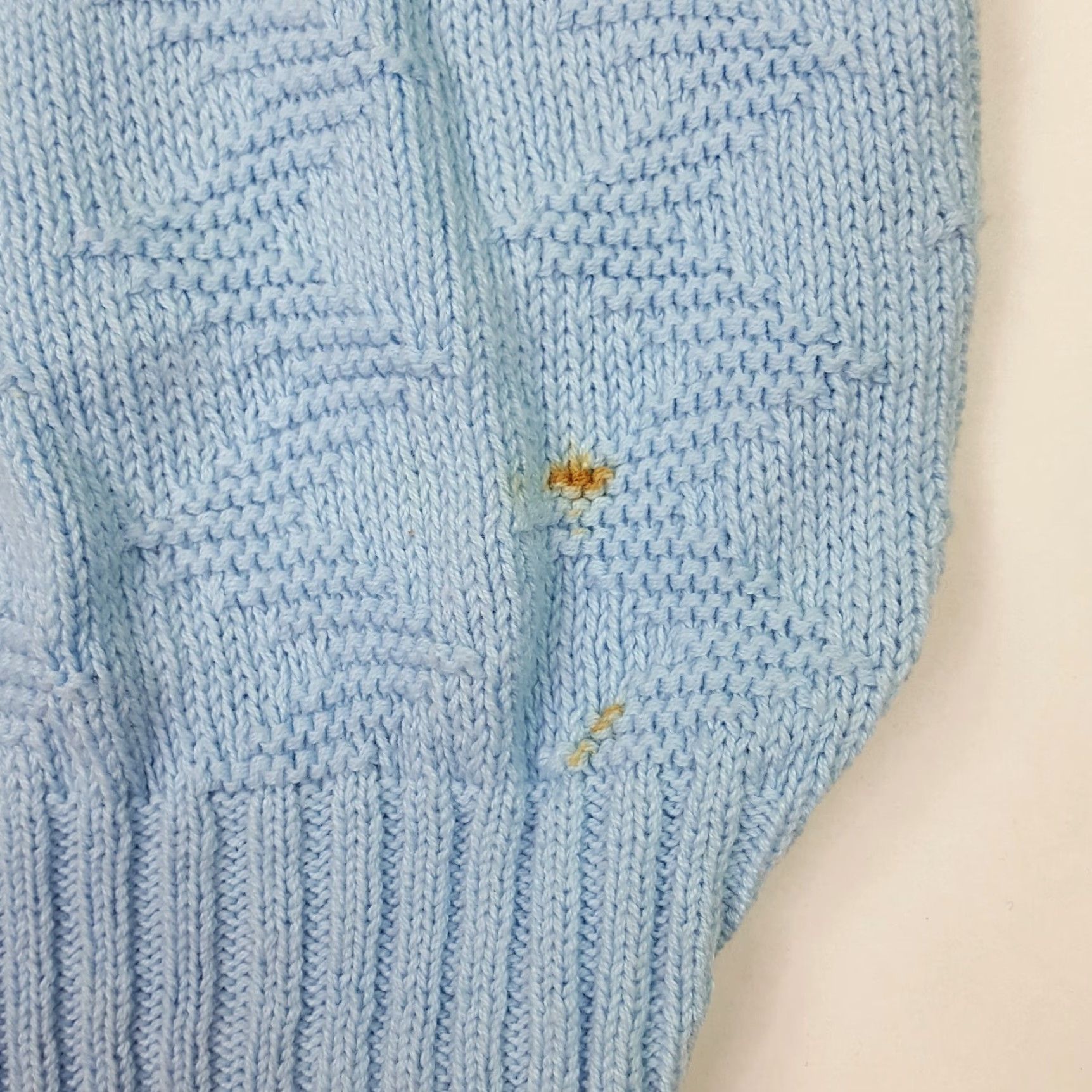 Etro Vintage Retro Blue Crew Neck Knit Pullover Sweater Mens XS Short Sleeve 80s Fall Winter Knit Style Cotton Solid Size US XS / EU 42 / 0 - 4 Thumbnail