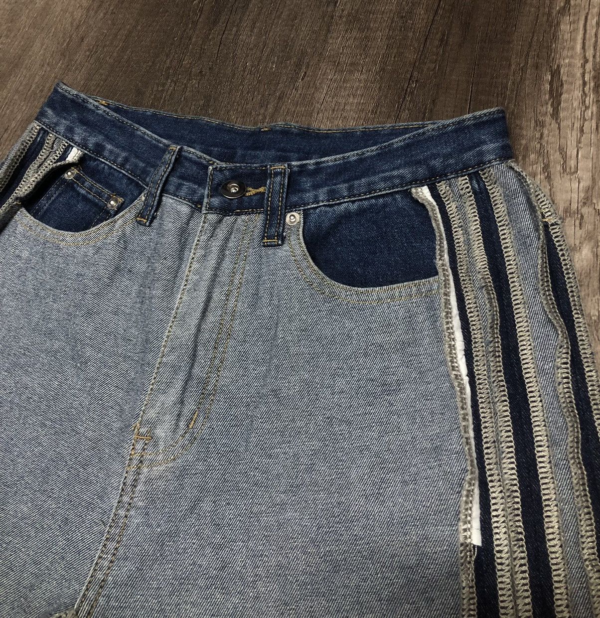 Japanese Brand me+em select Jeans Rare Design (unisex) Size US 28 / EU 44 - 14 Thumbnail