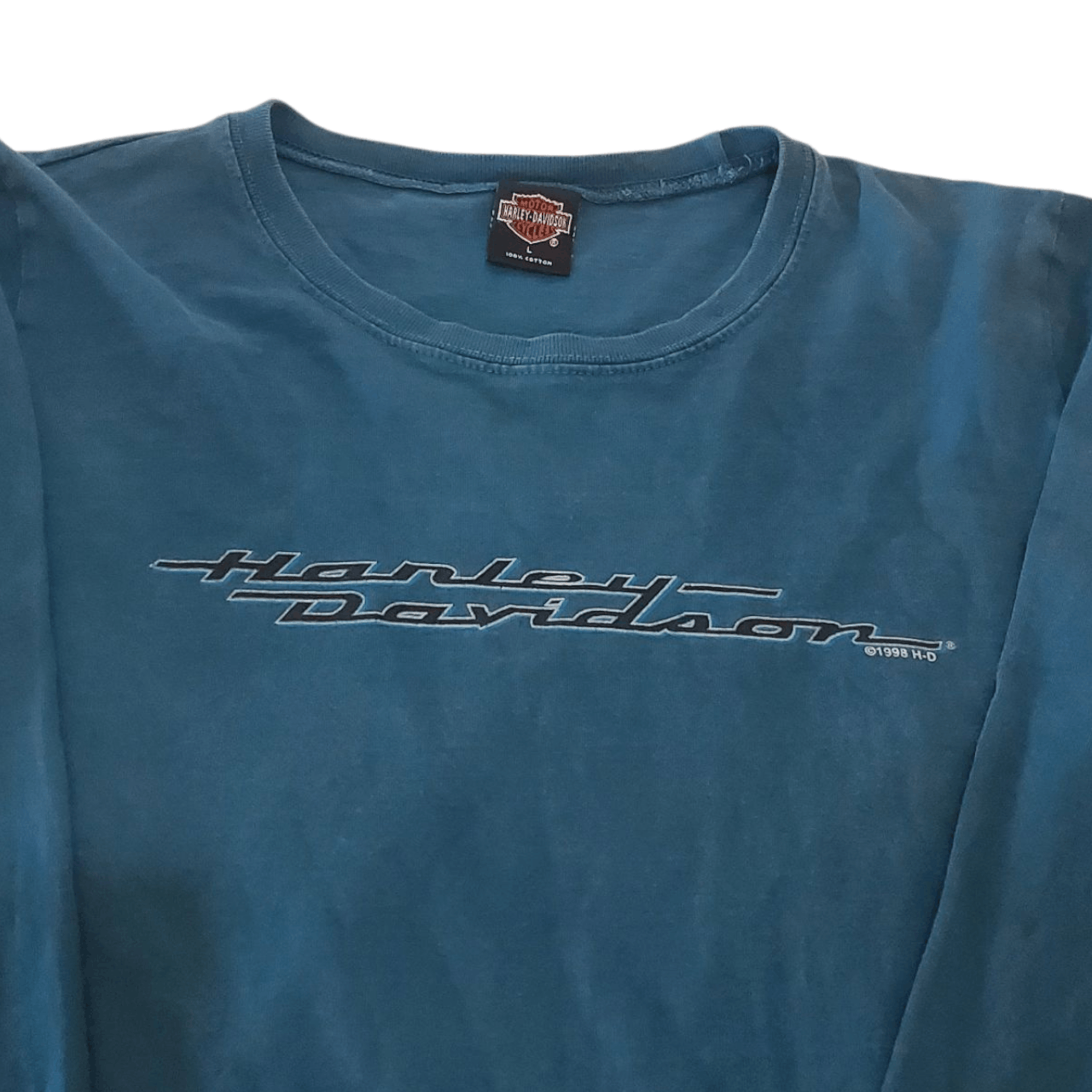 Harley Davidson 1998 Harley Davidson Script T-Shirt Size L / US 10 / IT 46 - 2 Thumbnail