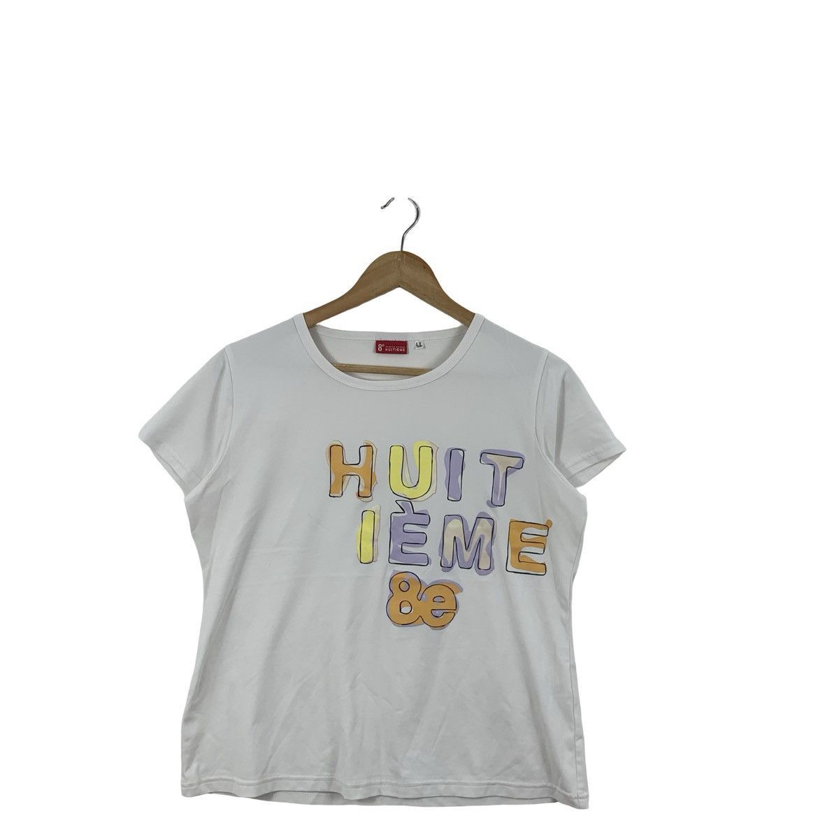 Other 8e HUITIÉME Multicolor Typographic Design Tee Shirt Top Size US L / EU 52-54 / 3 - 4 Thumbnail