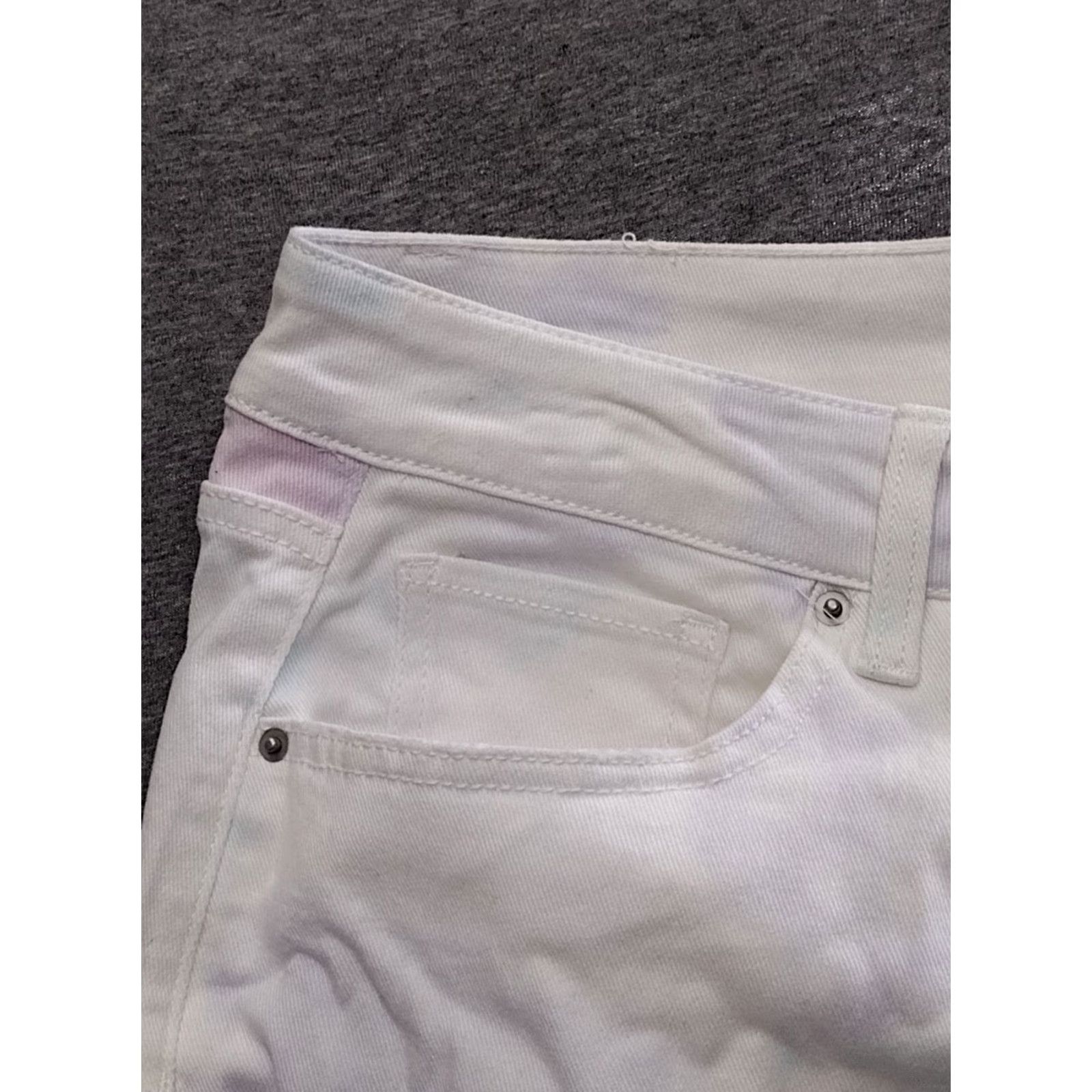 Vintage Time And Tru Jeans Time And Tru High Rise Jeans White Tie Dye 18 Womens Jeans White Tie Dye 18 Size 40" / US 18 - 4 Thumbnail
