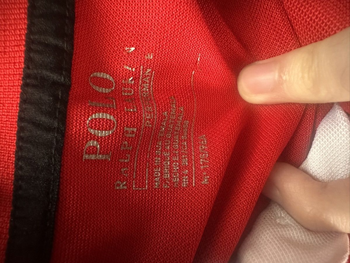 Polo Ralph Lauren red, white and black striped polo Size US M / EU 48-50 / 2 - 3 Thumbnail