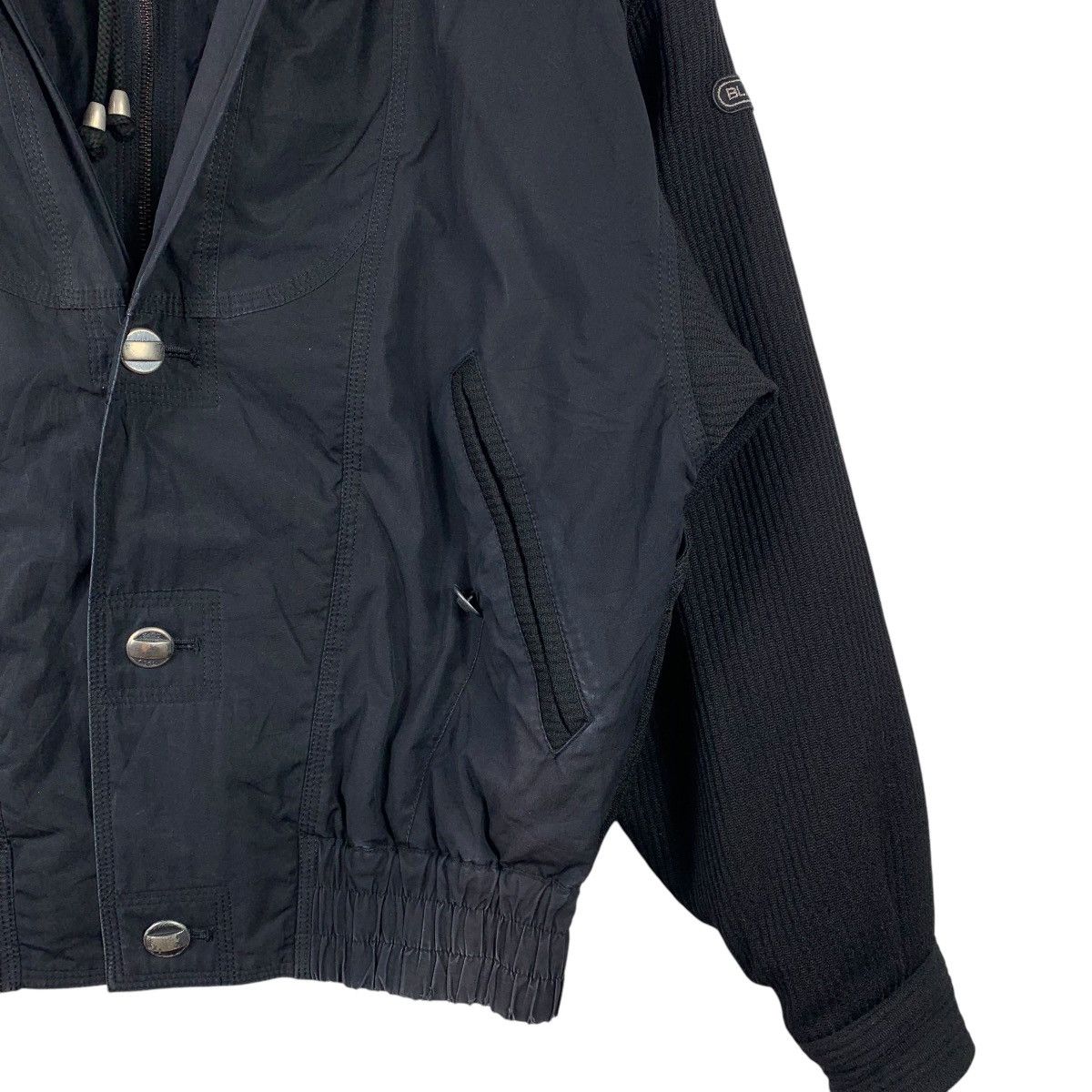 Vintage Vintage BLACK PIA Motorsport Double Collar Bomber Jacket Size US S / EU 44-46 / 1 - 7 Thumbnail