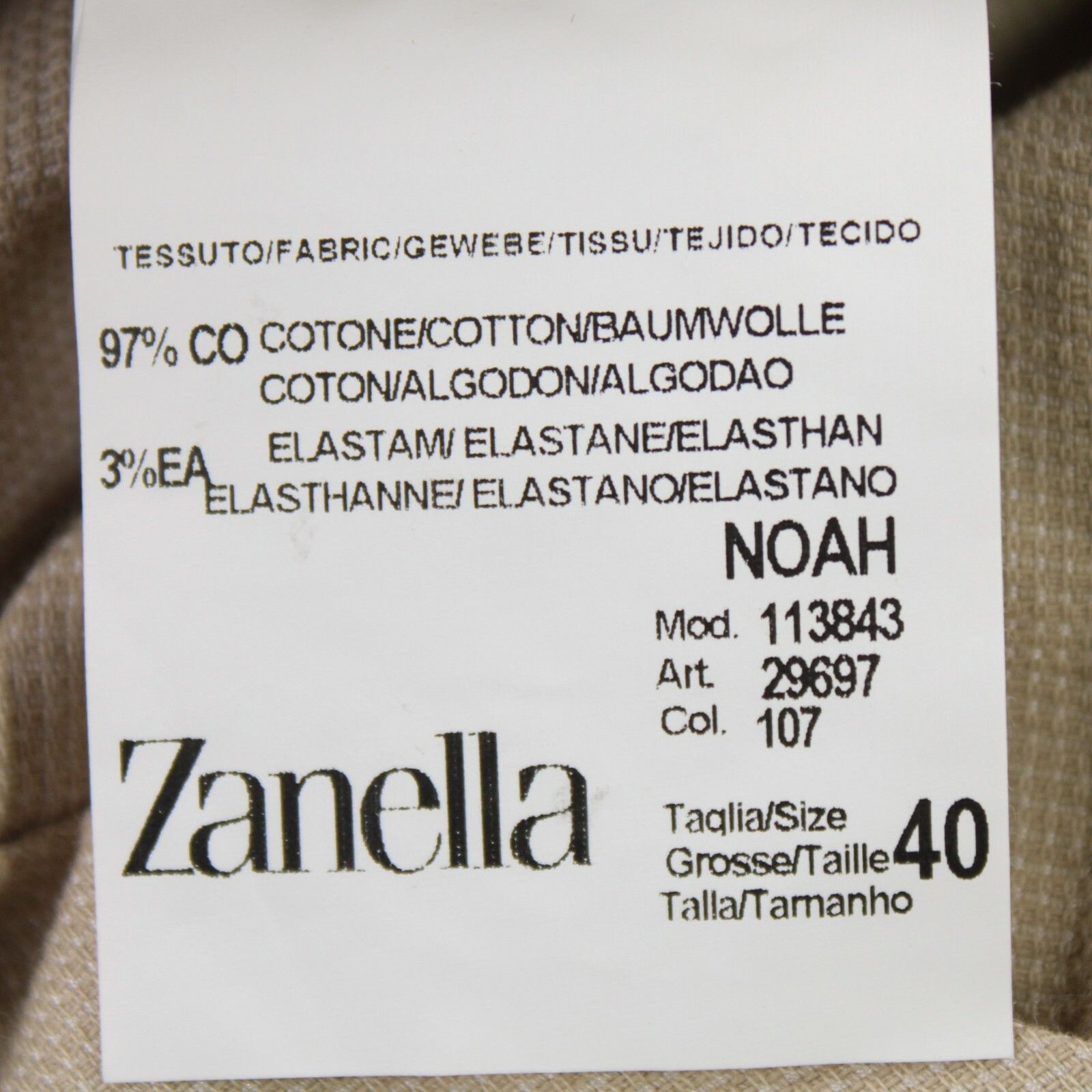 Zanella Zanella New with tags Chino Size 40 US In Beige Size US 40 / EU 56 - 9 Thumbnail