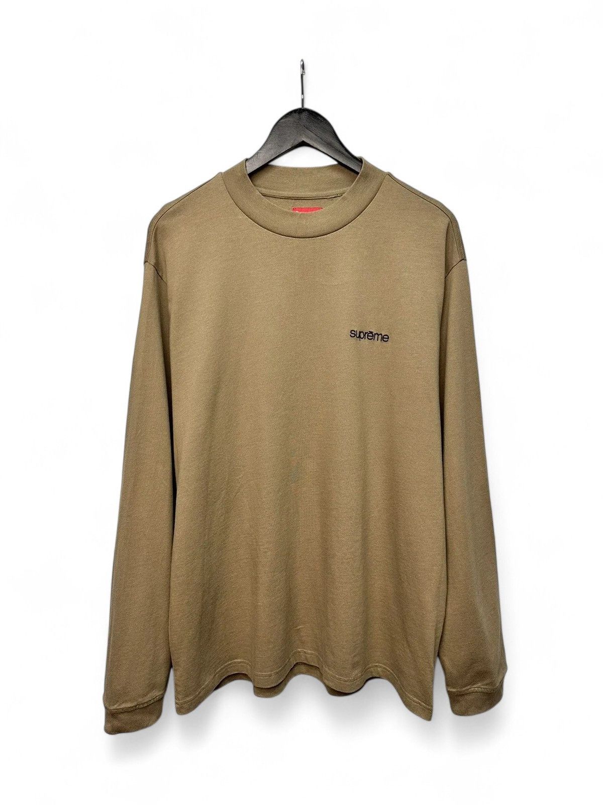 Supreme Minimal Supreme Brown Longsleeve Streetwear Small Logo Size US M / EU 48-50 / 2 - 2 Thumbnail